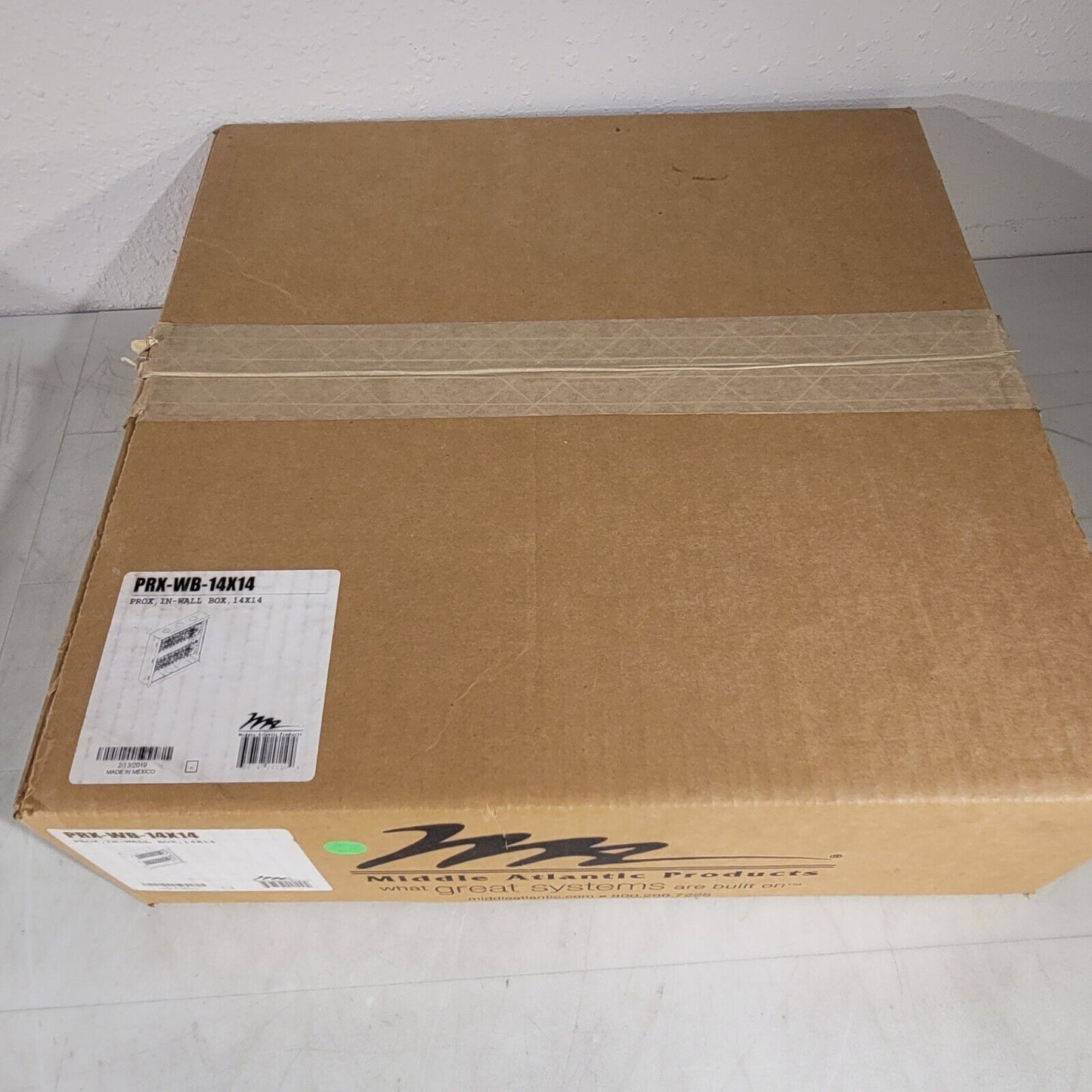 Middle Atlantic 14 x 14" Series In-Wall Box with Two Lever Lock PRX-WB-14X14