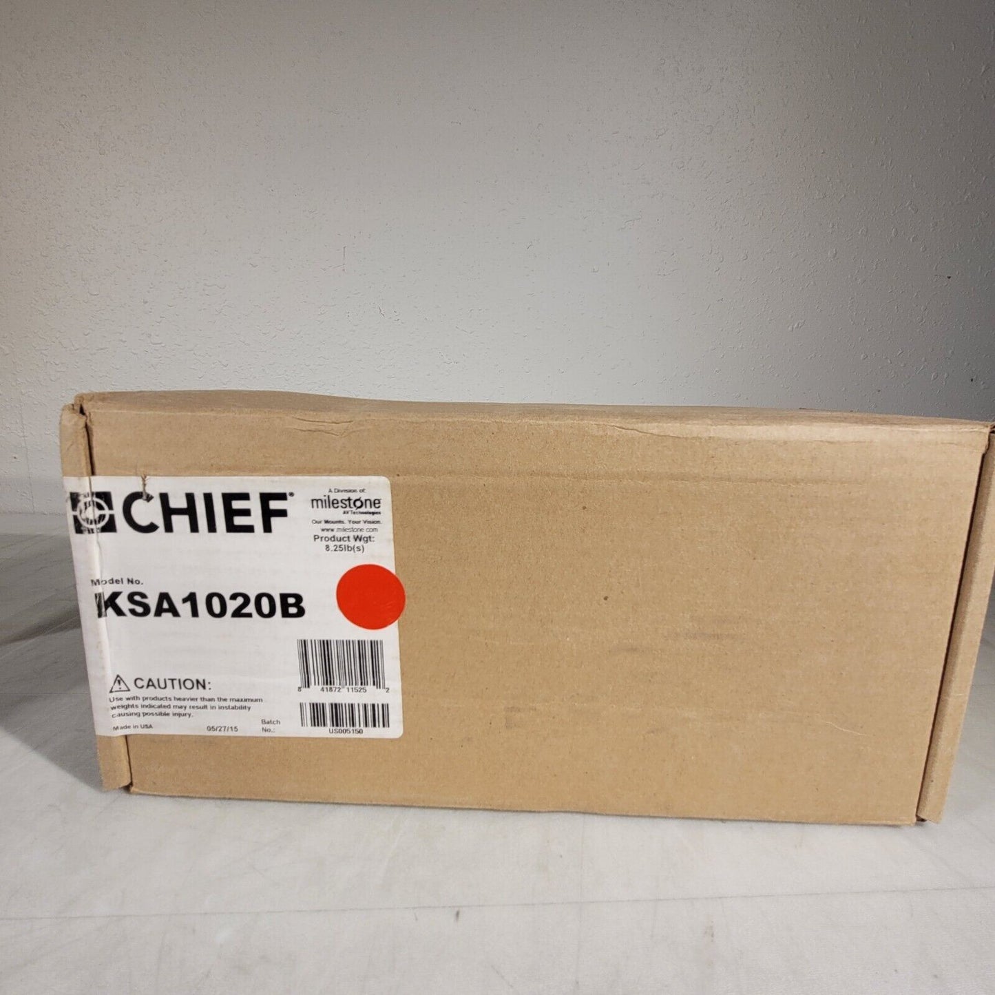 Chief KSA1020B CPU Wall or Desk Mount 40lb Capacity Adjustable Hight 9.75-18"