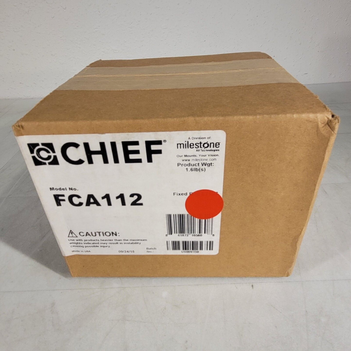 Chief FCA112 FUSION Secure CPU/Media Player Adapter6.5 x 2.0 x 0.9"