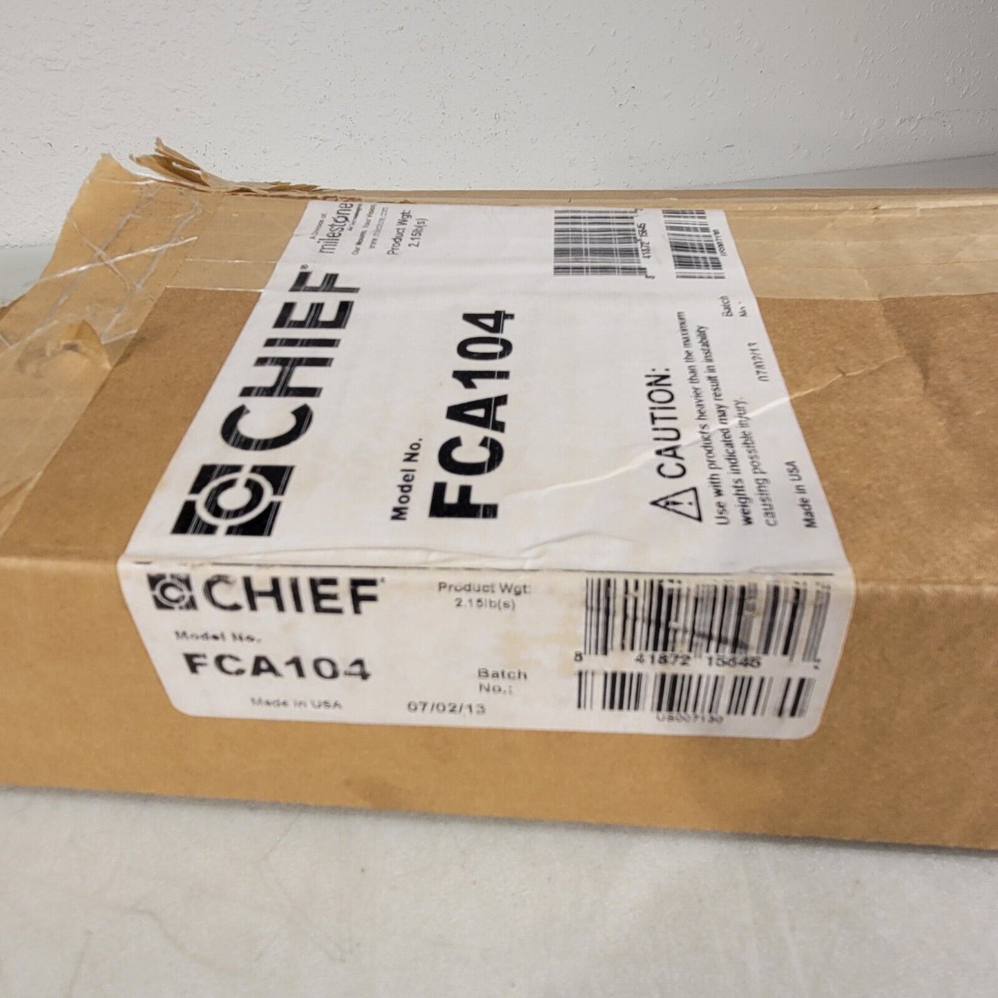 Chief FCA104 FUSION Component Shelf Extender, 20lbs Capacity New Open Box