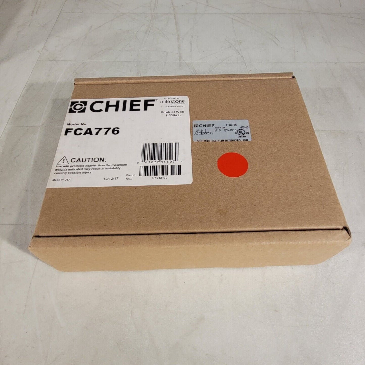 Chief FCA776 FUSION LVM Leveling Feet Accessory 6X Feet