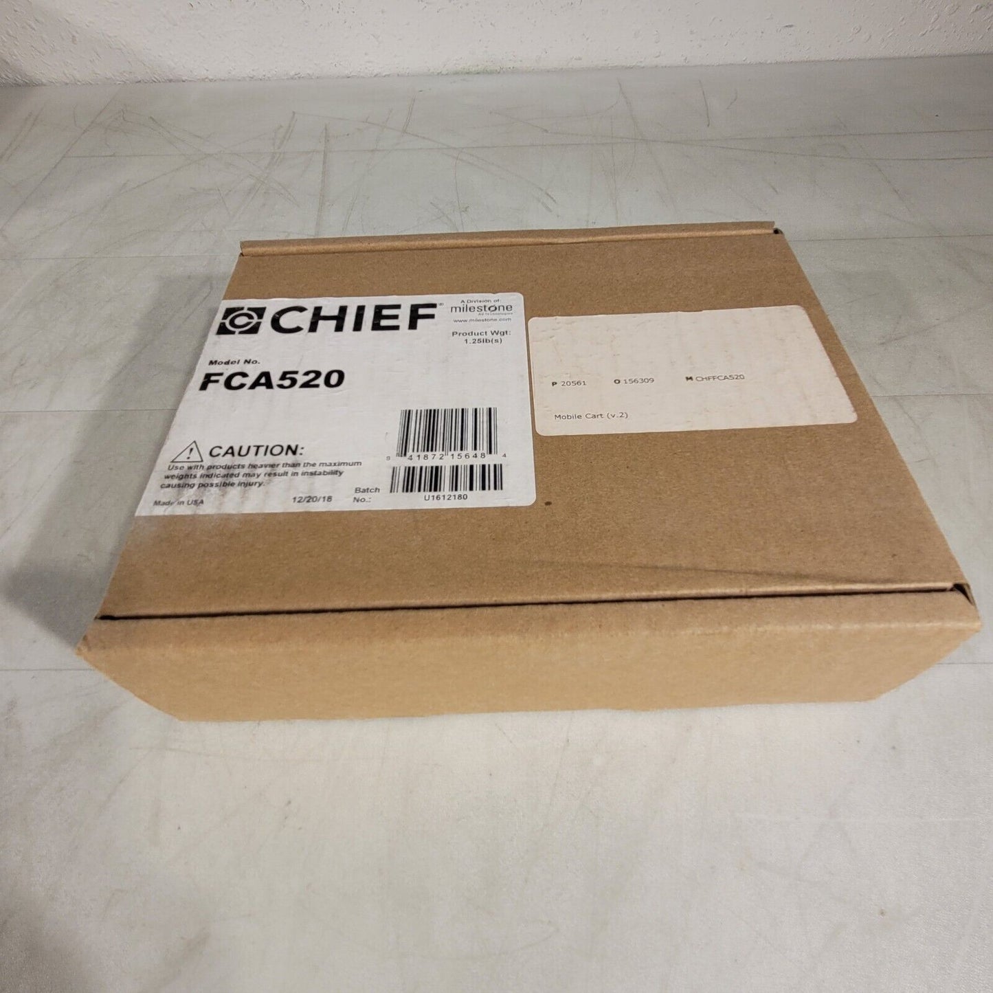 Chief FCA520 Fusion Universal Clamp Kit Set Of 2