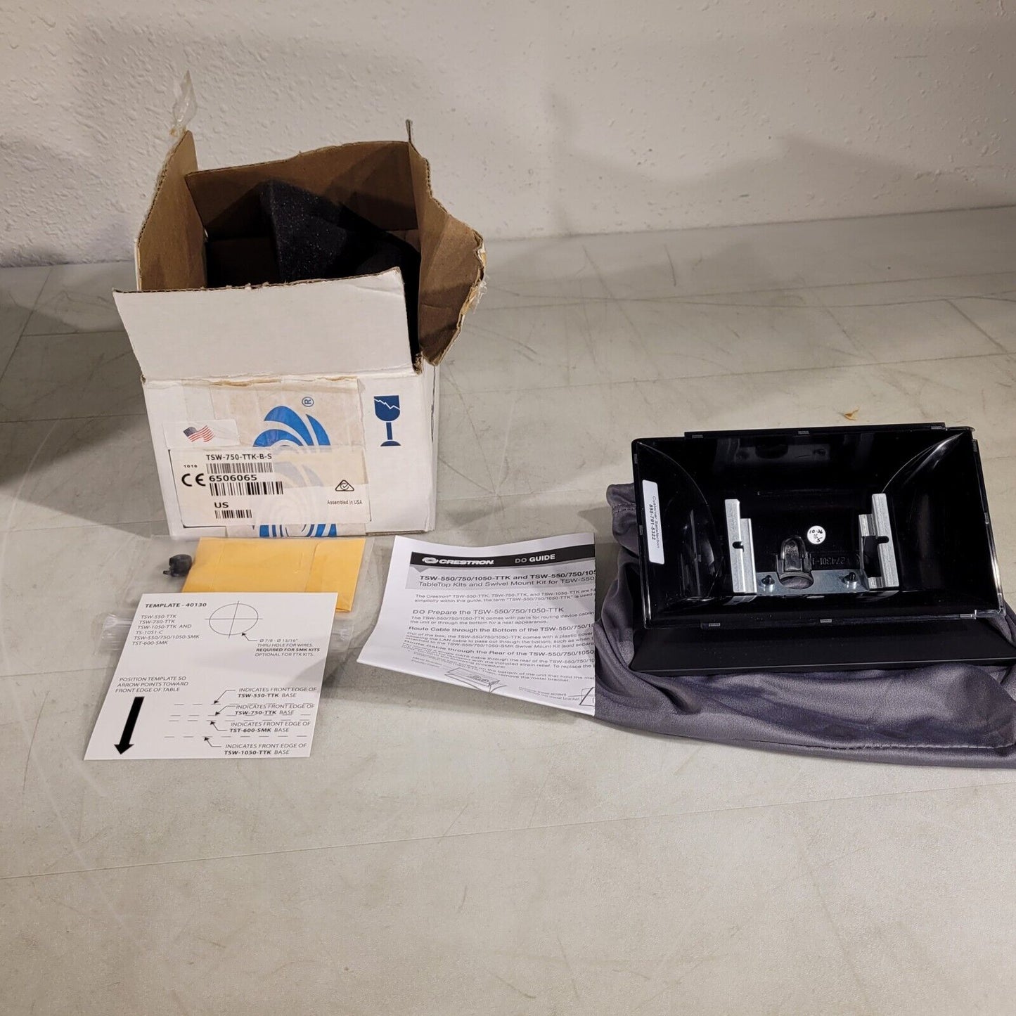 Crestron TSW-750-TTK-B-S Tabletop Stand Kit for TSW-750