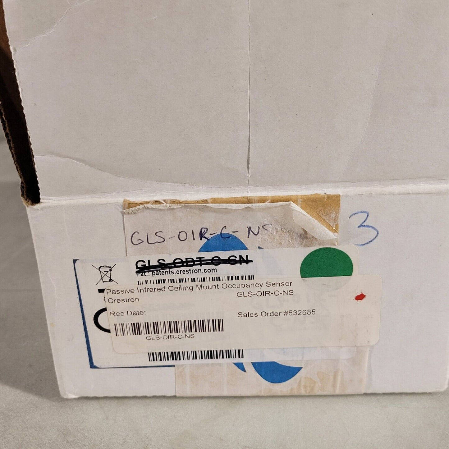 Crestron GLS-OIR-C-NS Passive IR Ceiling Mount Occupancy Sensor 6505233