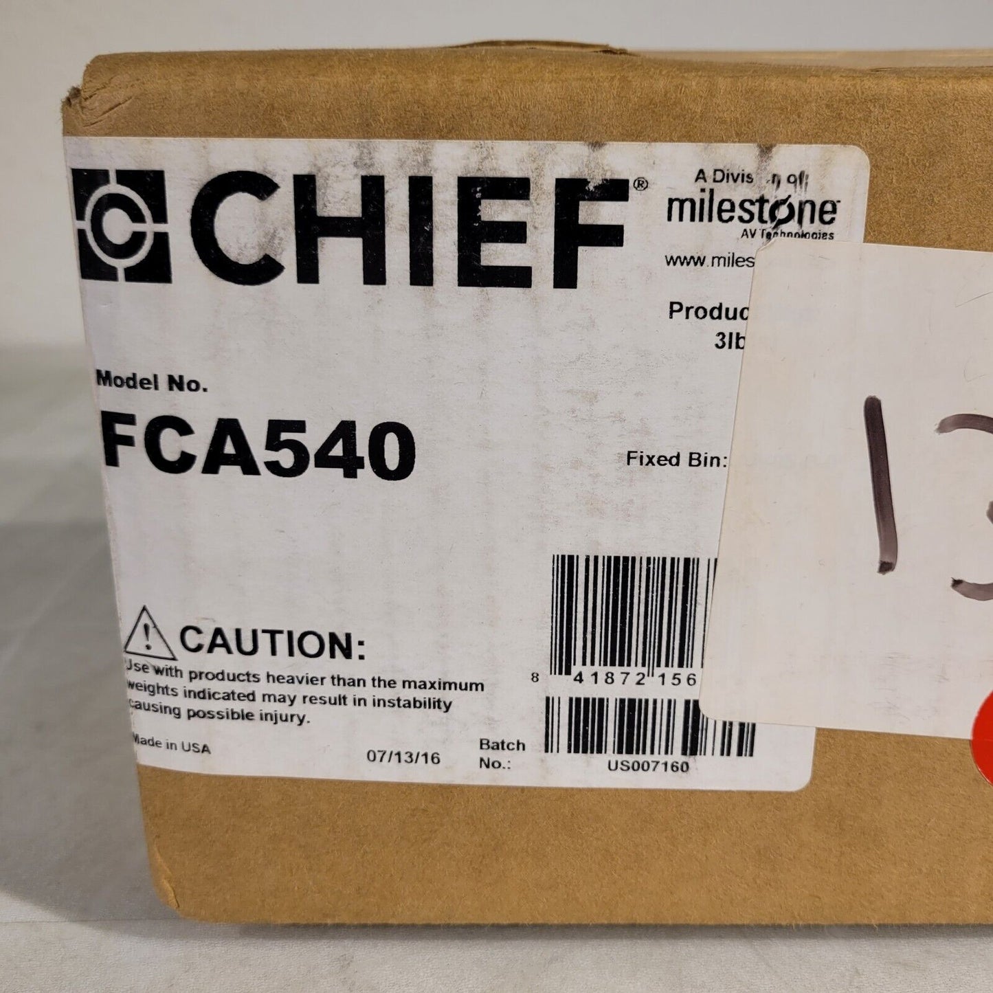 Chief FCA540 Fusion Power Outlet Assembly Black