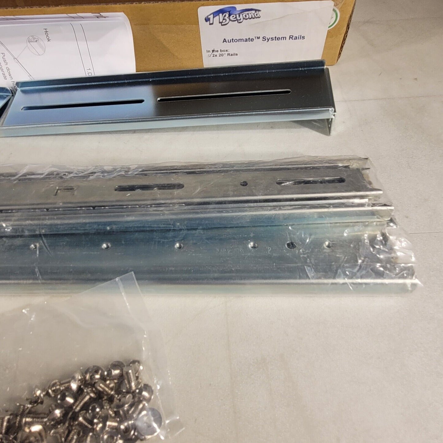 1 Beyond Automate™ Systems Rails In the box 2 X 20” Rails
