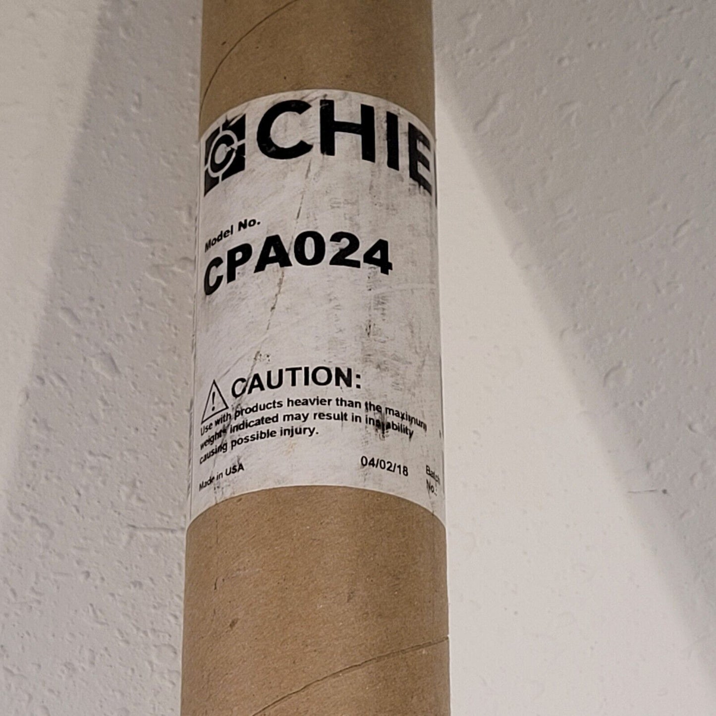 Chief CPA024 24" Pin Connection Column- Black