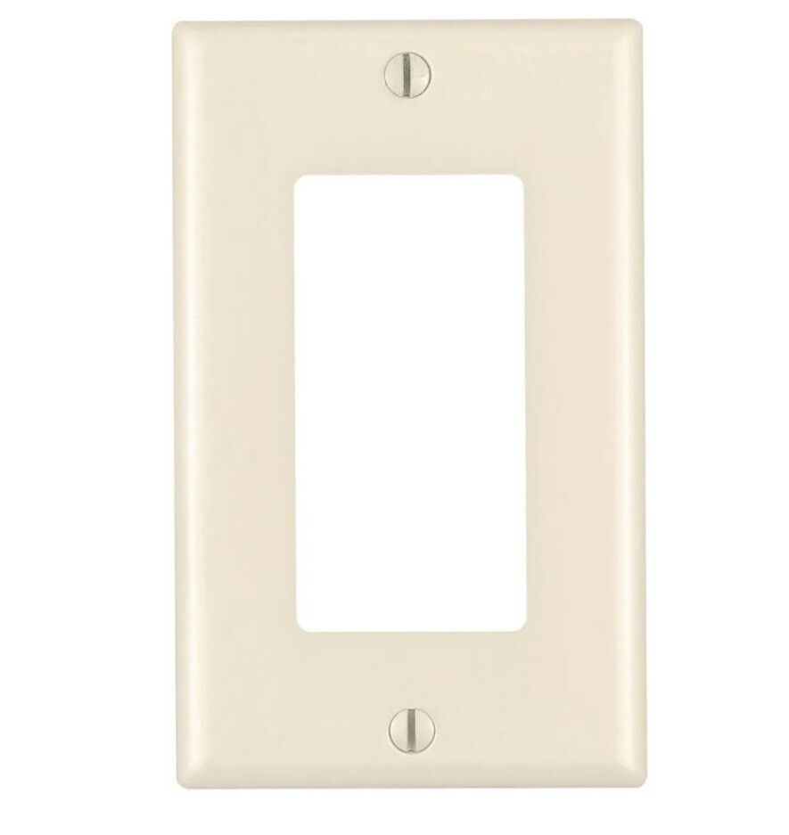 20-Pack Leviton 80401-T 1-Gang, Decora/GFCI Device Wallplate, Standard Almond