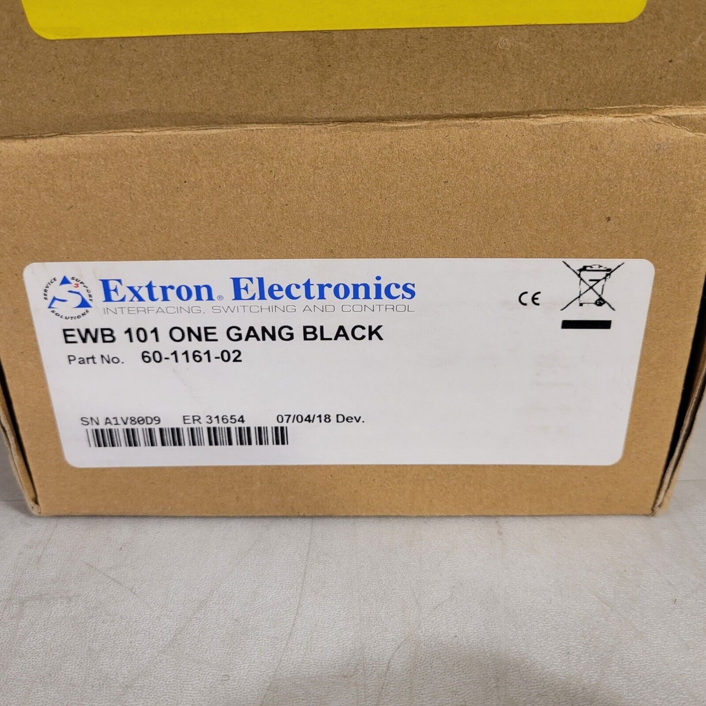 Extron Electronics 60-1161-02 EWB One Gang Black External Wall Boxes