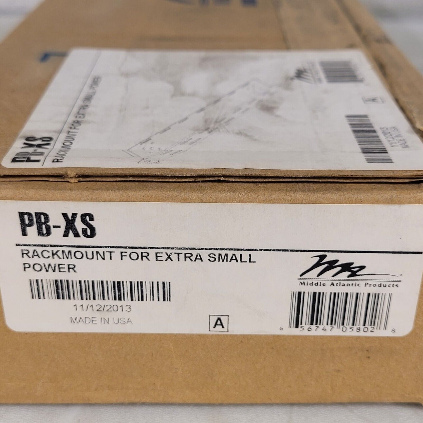Middle Atlantic PB-XS Rackmount Power Brackets for Small Power Strips