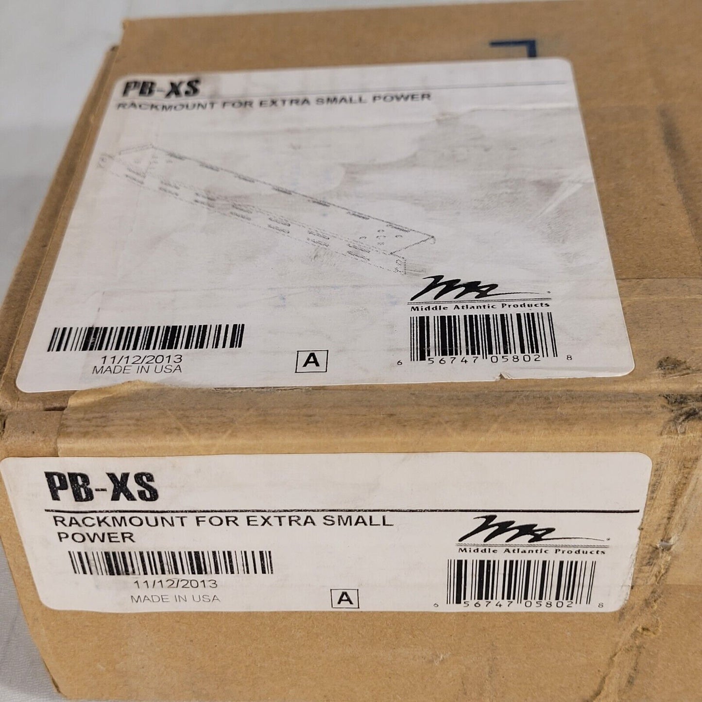 Middle Atlantic PB-XS Rackmount Power Brackets for Small Power Strips