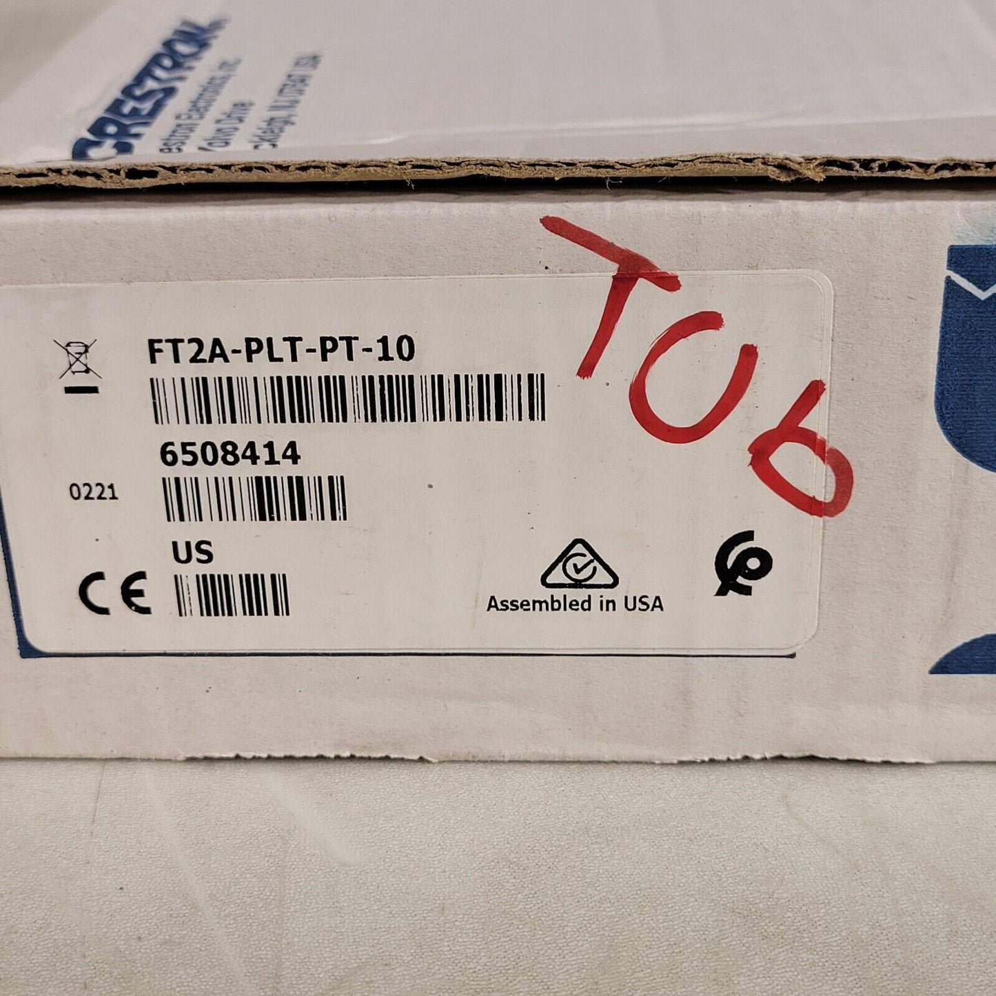 10-Pack Crestron FT2A-PLT-PT-10 FlipTop FT2 Pass Through Plate Modules