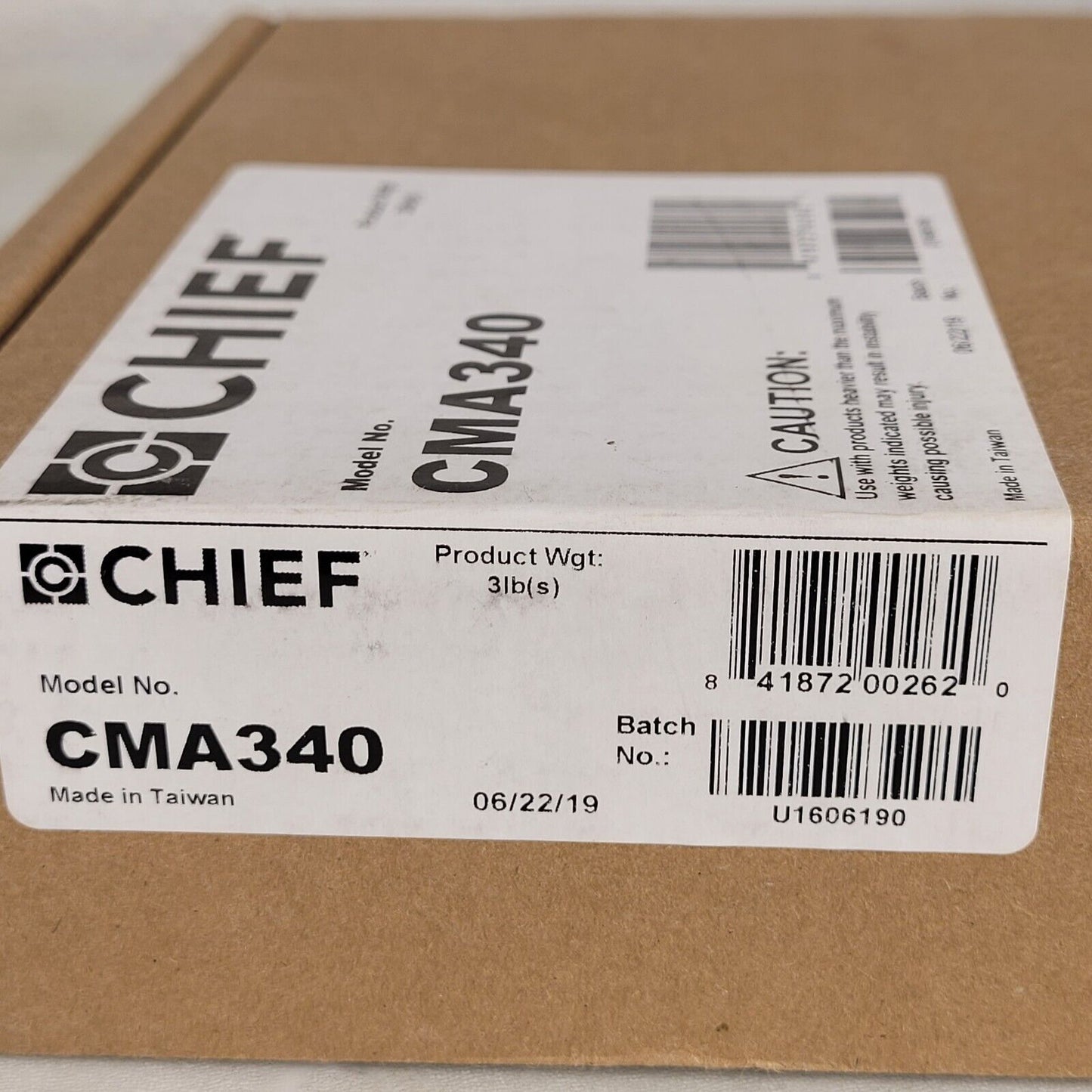 Chief CMA340 Projector Stabilization Kit for Ext. Columns 500lb Capacity