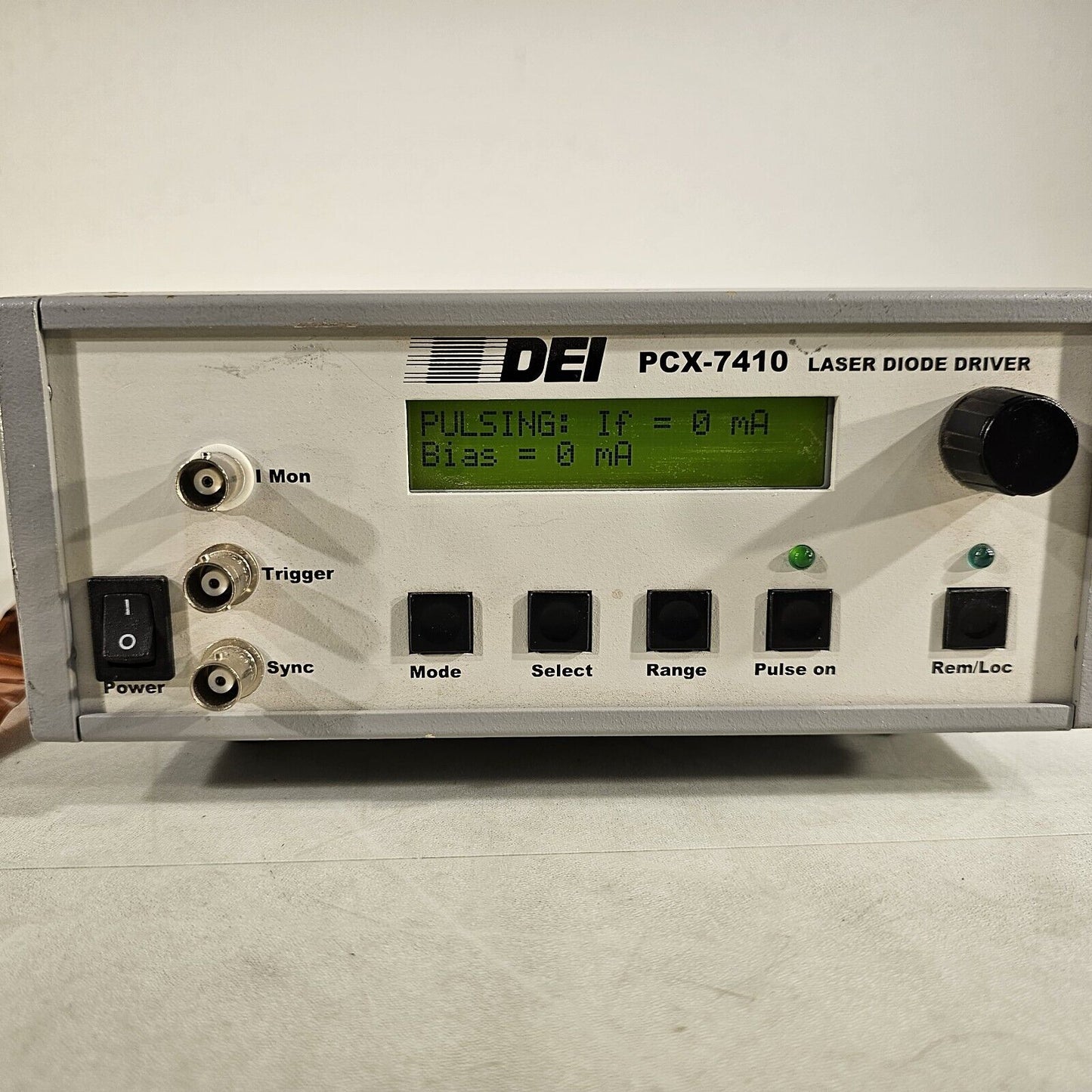 Directed Energy DEI PCX-7410 10A CW/QCW Laser Diode Driver Current Source BNC
