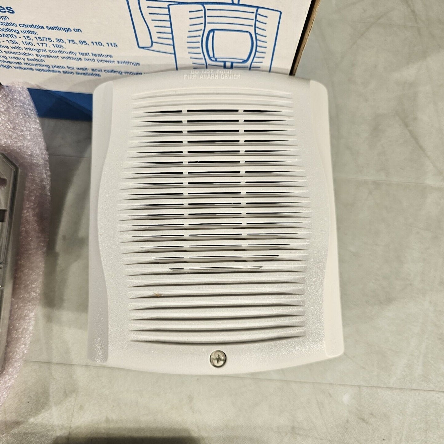 Honeywell System Sensor SpectrAlert SPW White Wall Speaker New In Box NOS