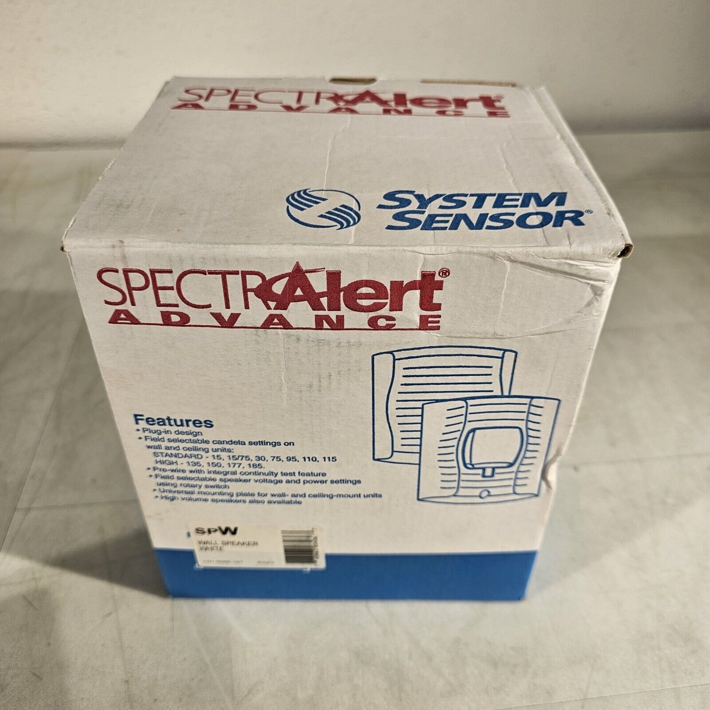 Honeywell System Sensor SpectrAlert SPW White Wall Speaker New In Box NOS