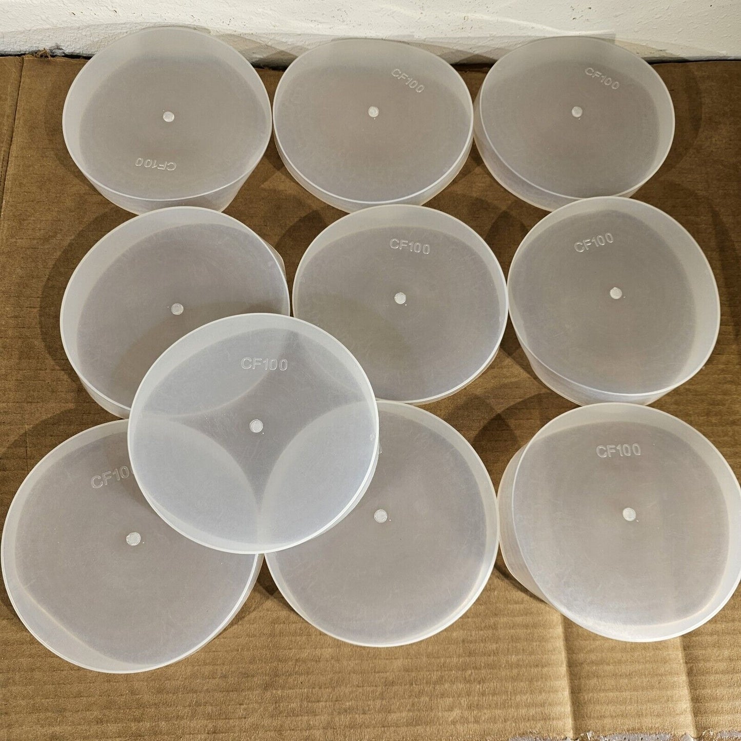 DN100CF 6" CF Conflat Flange Protector Cap Knife Edge Cover Plastic PE 10-Pack