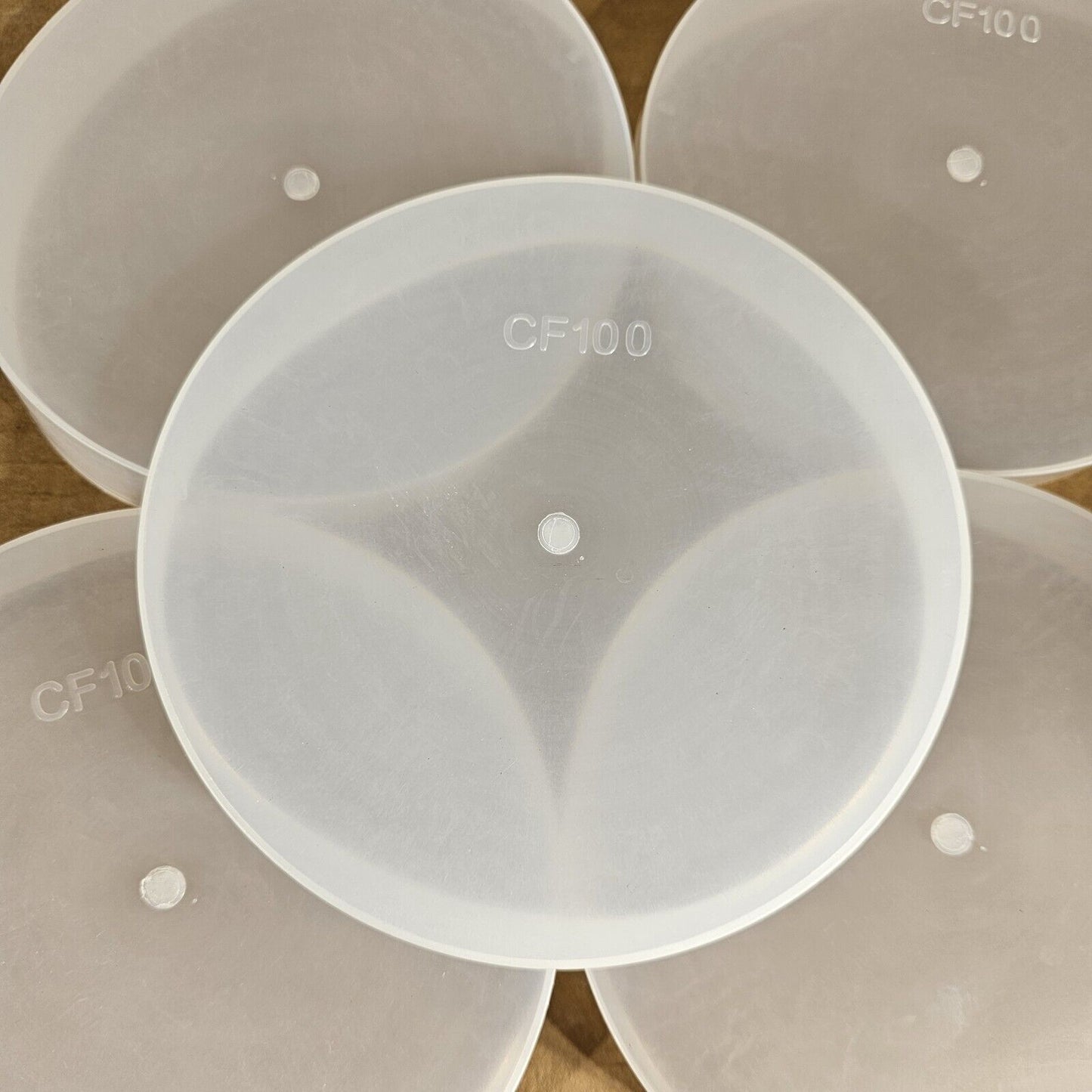 DN100CF 6" CF Conflat Flange Protector Cap Knife Edge Cover Plastic PE 10-Pack