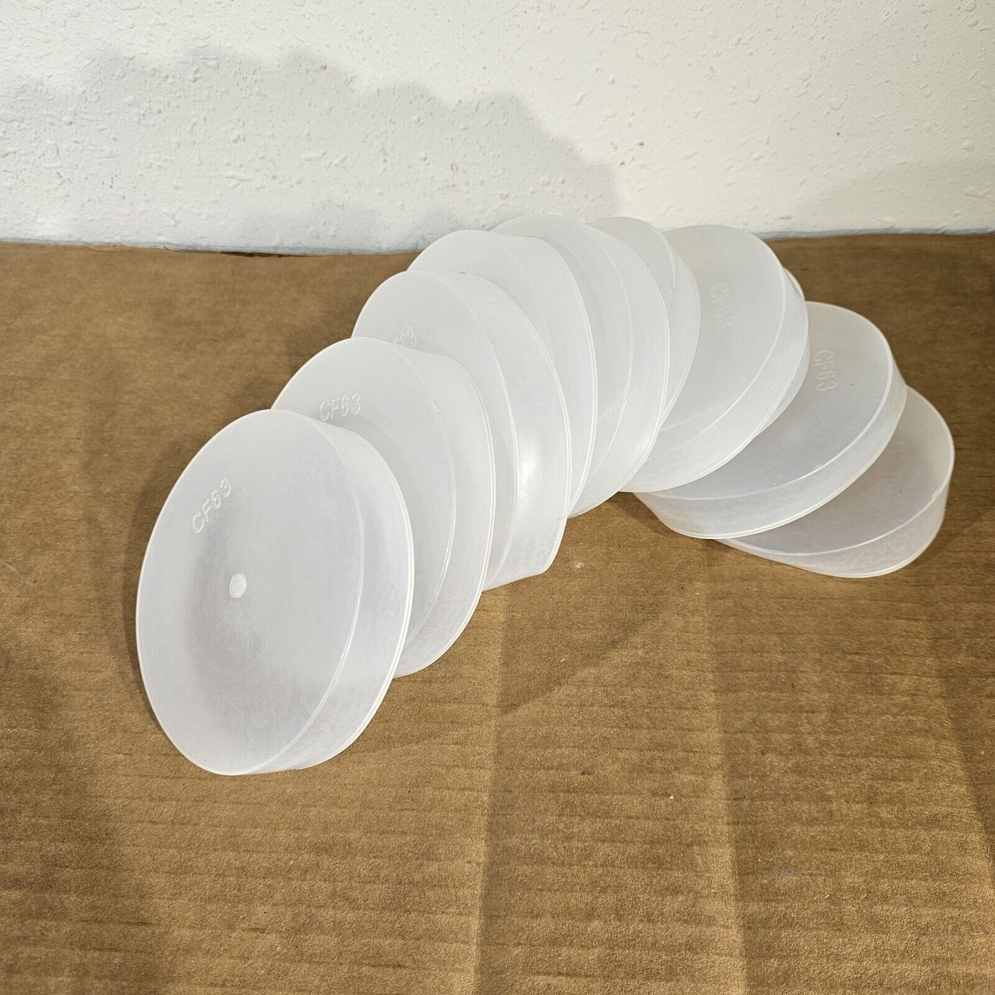 DN63CF 4.5" CF Conflat Flange Protector Cap Knife Edge Cover Plastic PE 10-Pack