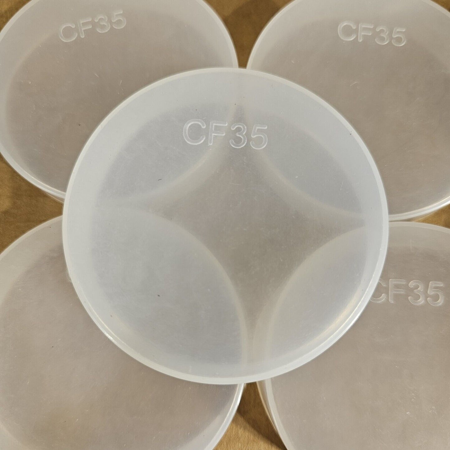 DN35CF 2.75" CF Conflat Flange Protector Cap Knife Edge Guard Plastic PE 10-Pack