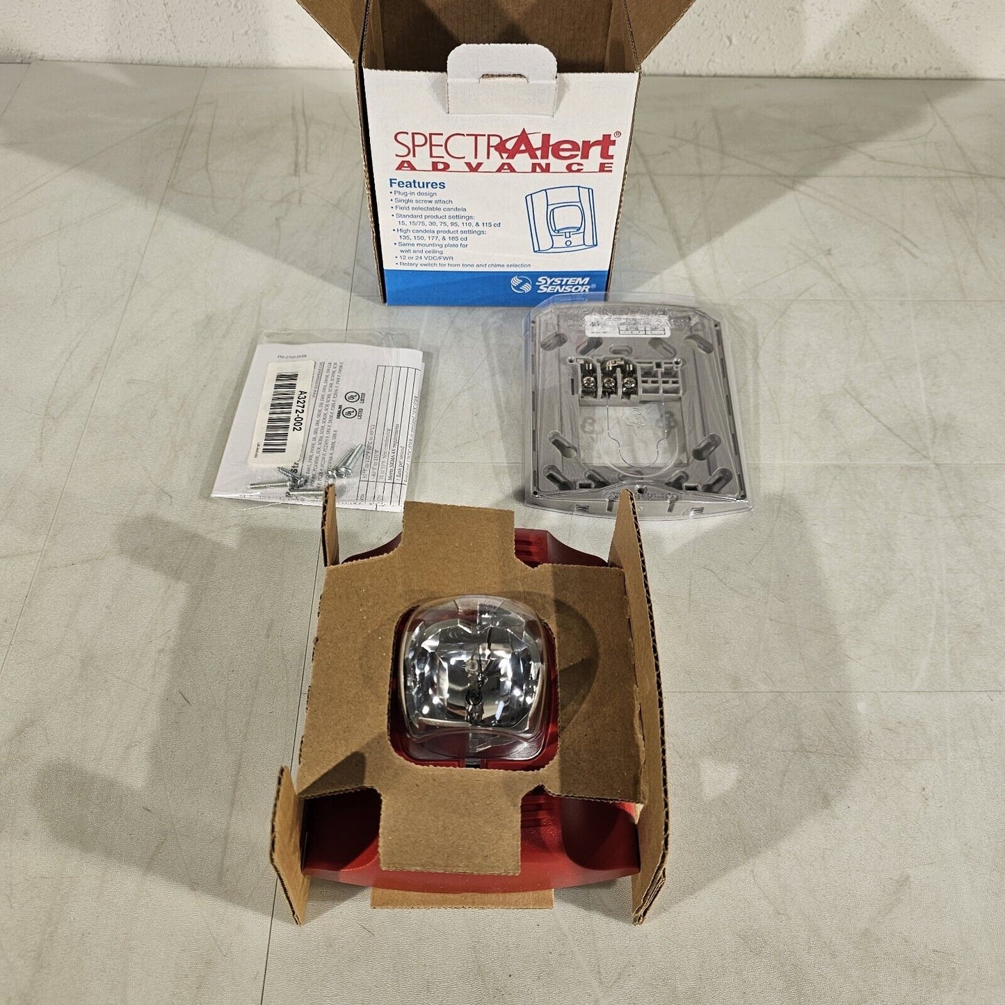 System Sensor SpectrAlert Advance P2R Horn Strobe Fire Alarm 2W STD CD Honeywell