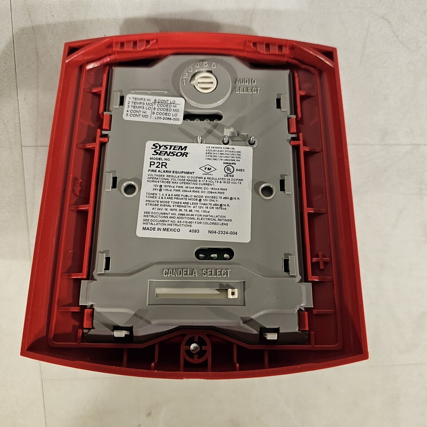 System Sensor SpectrAlert Advance P2R Horn Strobe Fire Alarm 2W STD CD Honeywell