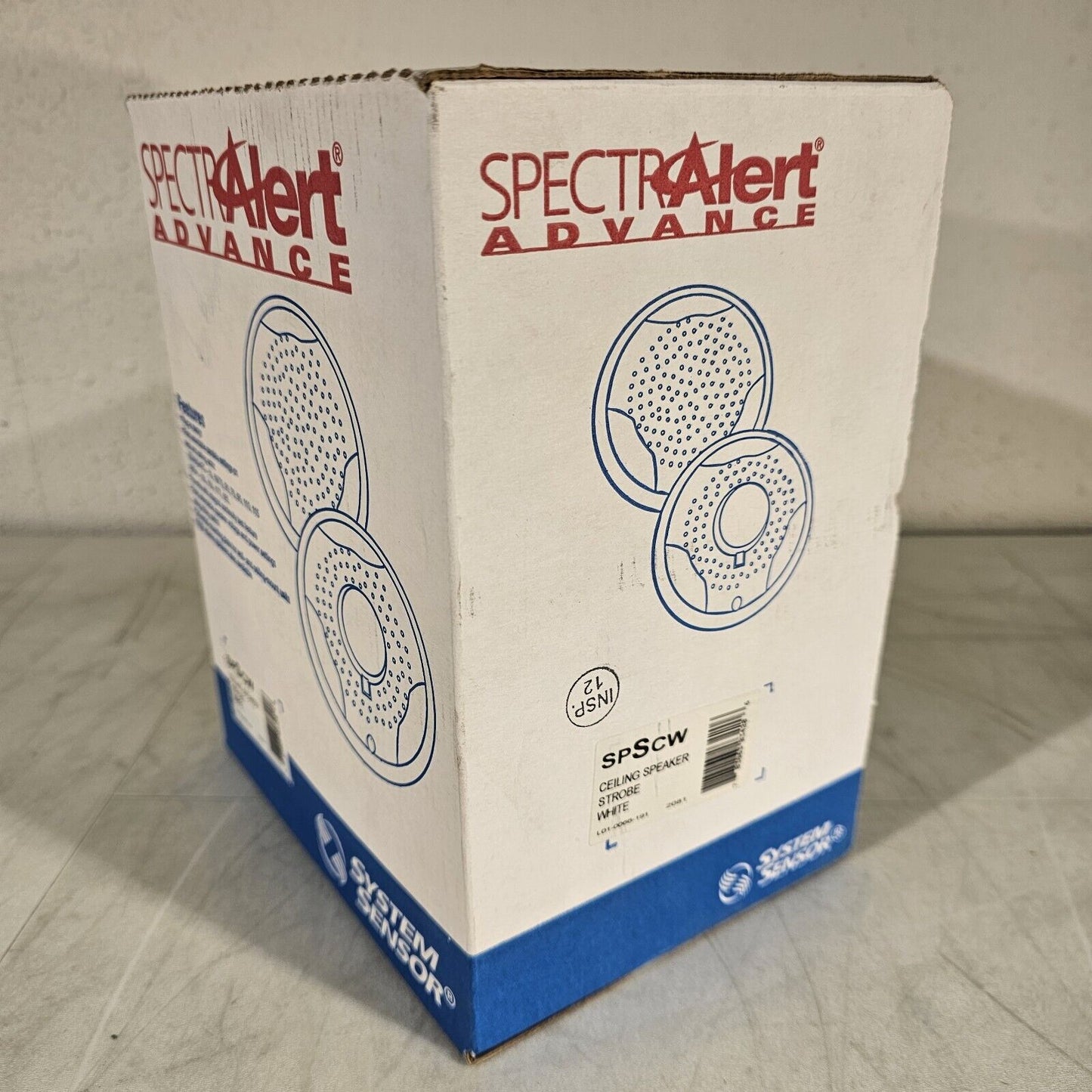 System Sensor SpectrAlert SPSCW Ceiling Speaker Strobe Wh Fire Alarm Honeywell