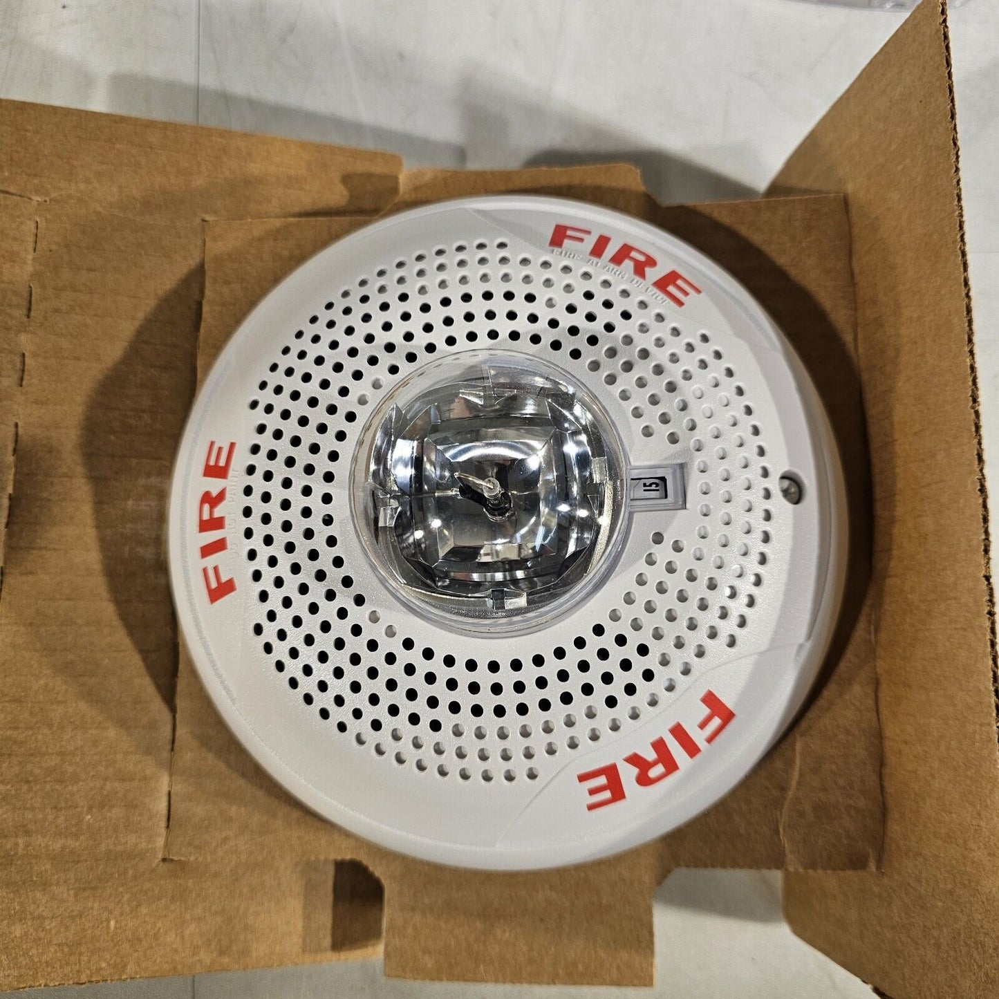 System Sensor SpectrAlert SPSCW Ceiling Speaker Strobe Wh Fire Alarm Honeywell