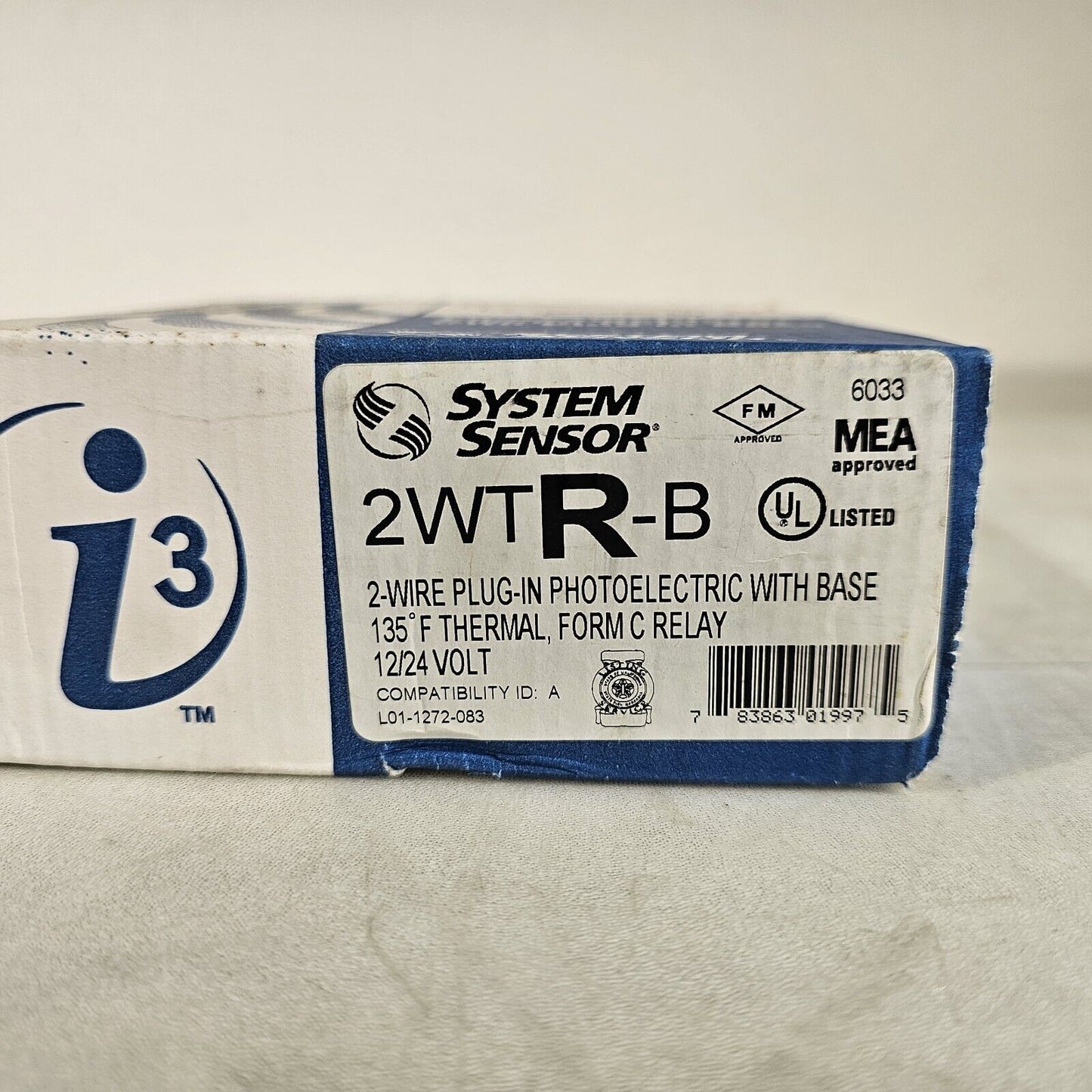 System Sensor 2WTR-B 2 Wire Photoelectric Smoke Detector w/ Base Relay Honeywell