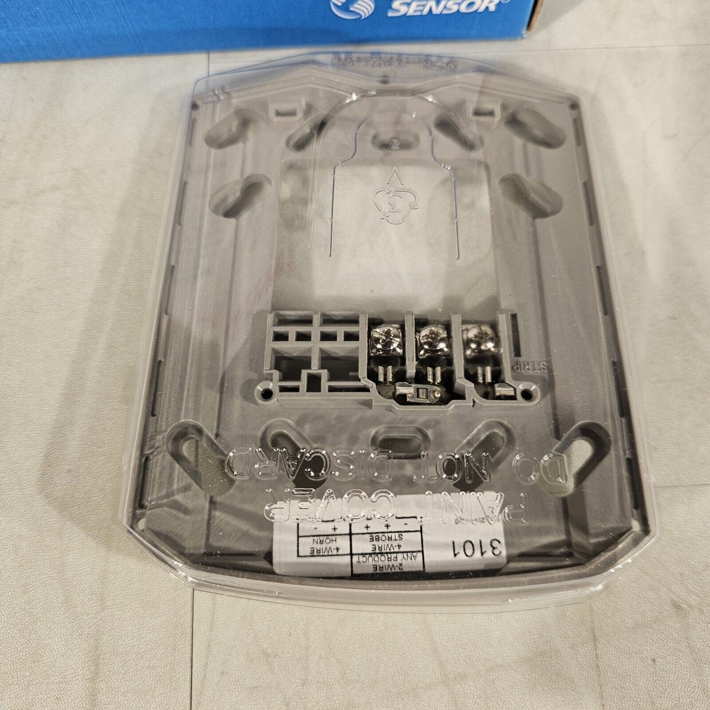 System Sensor PC2W-P Fire Alarm Horn Strobe Ceiling w/ Mounting Plate 2W STD CD