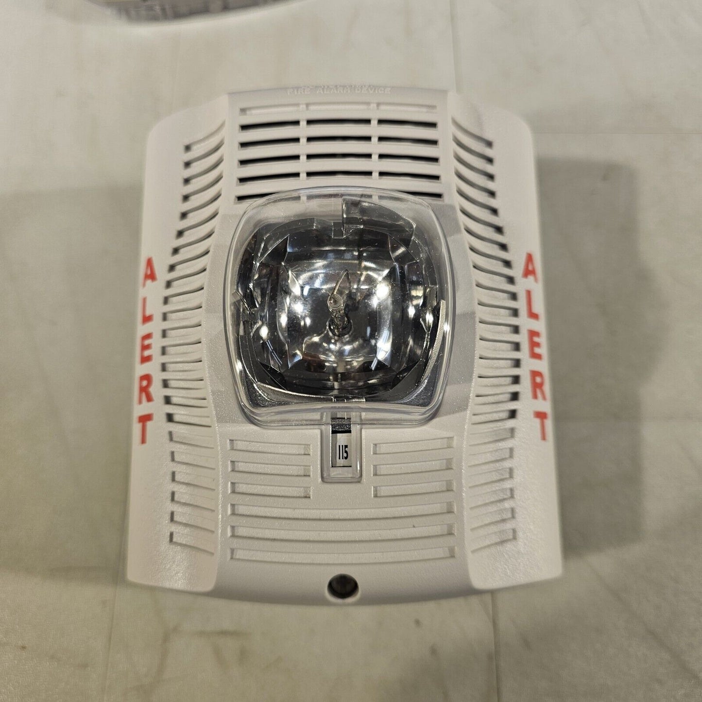 System Sensor SPSW-CLR-ALERT White Wall Speaker Strobe Fire Alarm Honeywell