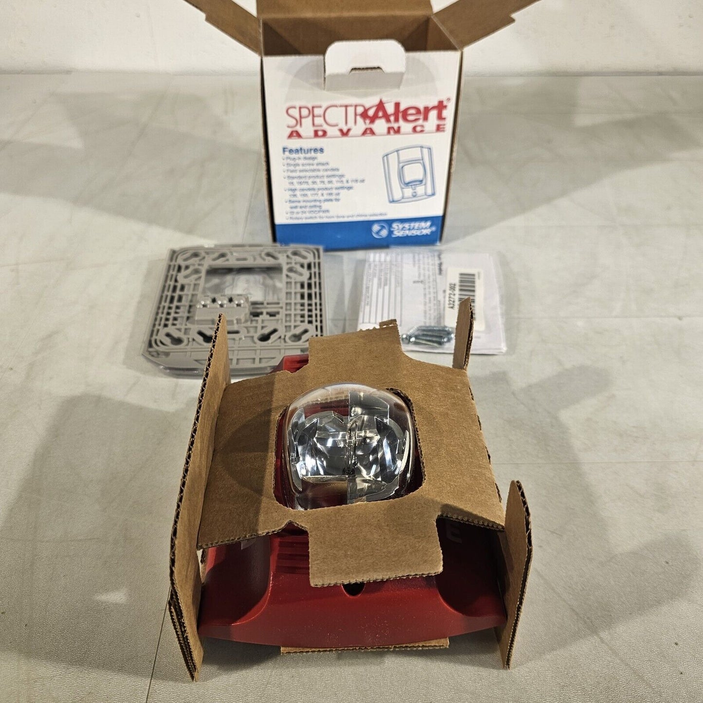 System Sensor P2RH Horn/Strobe 2w HI CD Red Fire Alarm SpectrAlert Honeywell