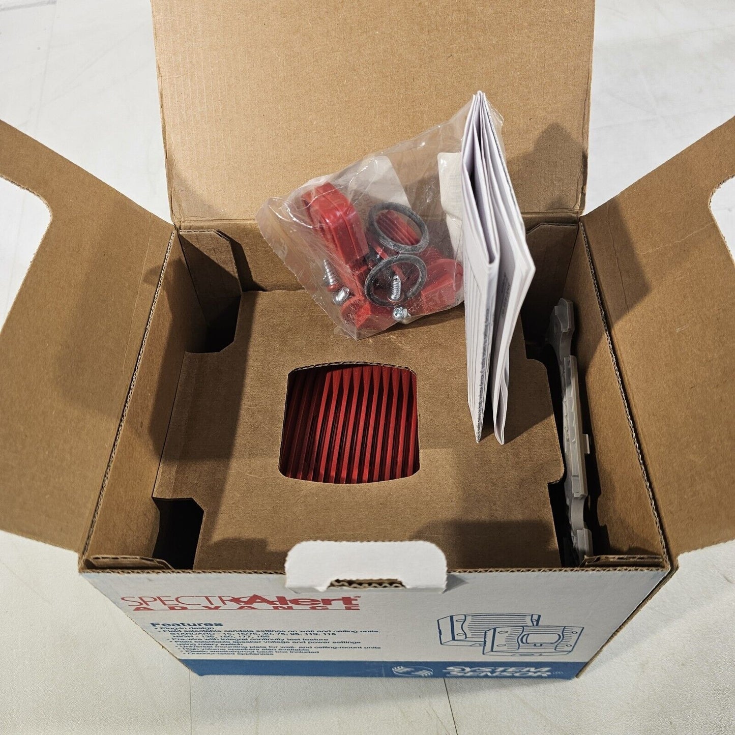 System Sensor SpectrAlert SPRK Speaker w/ Wall Mount Outdoor Red Honeywell Alarm