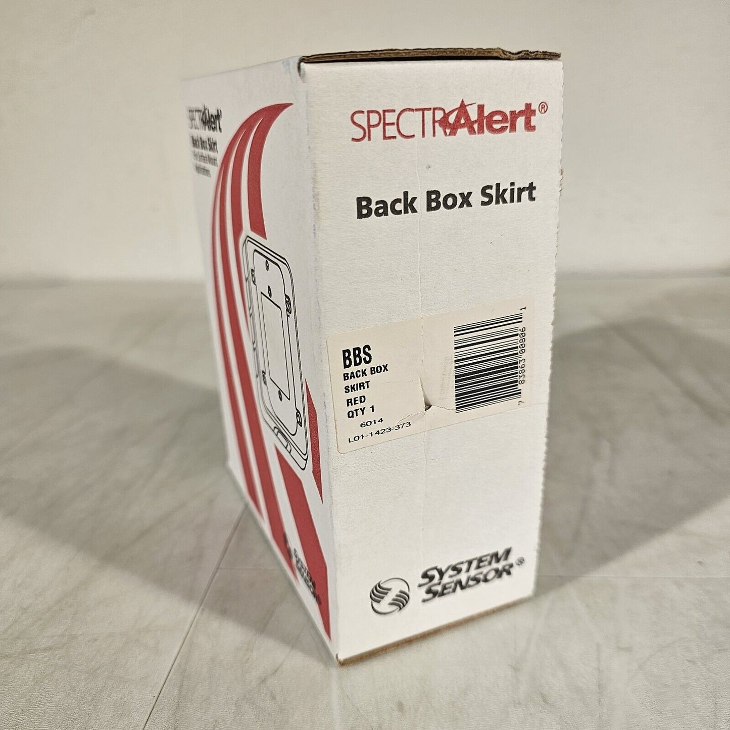 System Sensor BBS SpectrAlert Indoor Wall Back Box Skirt Red for Surface Mount