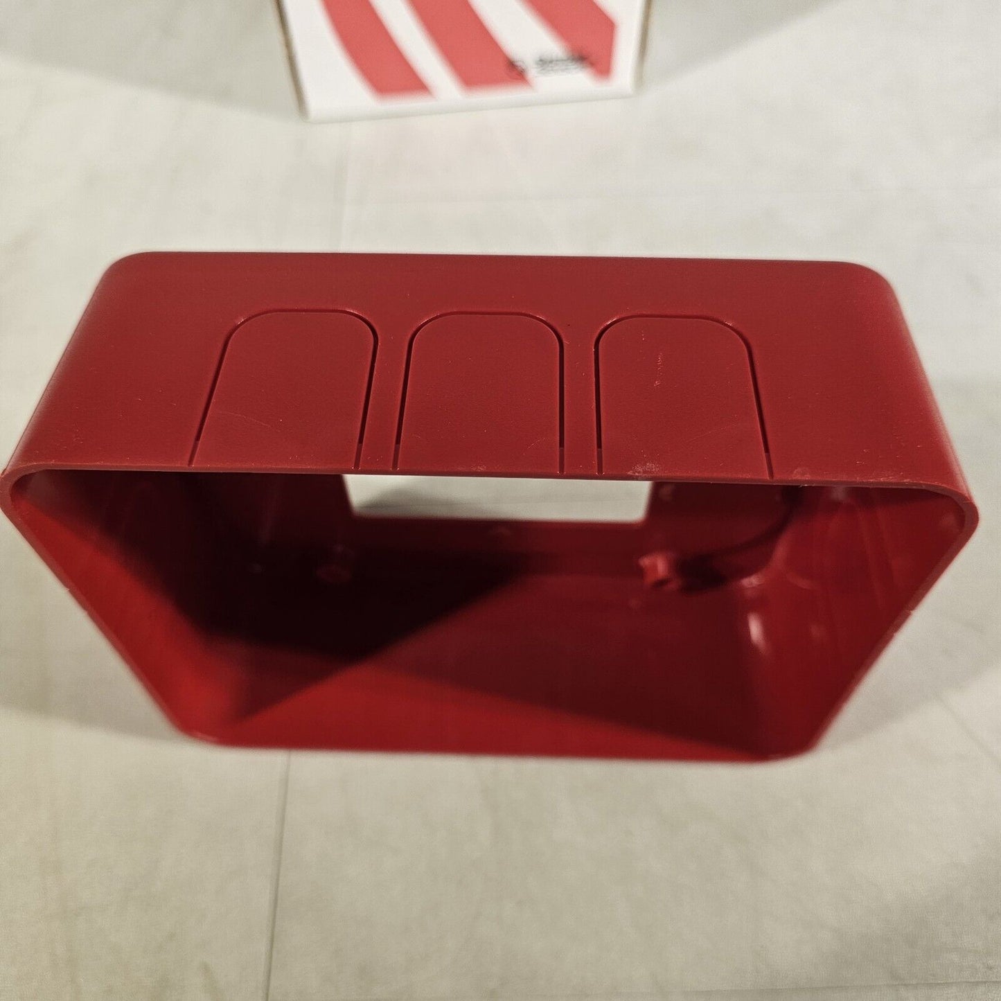 System Sensor BBS SpectrAlert Indoor Wall Back Box Skirt Red for Surface Mount