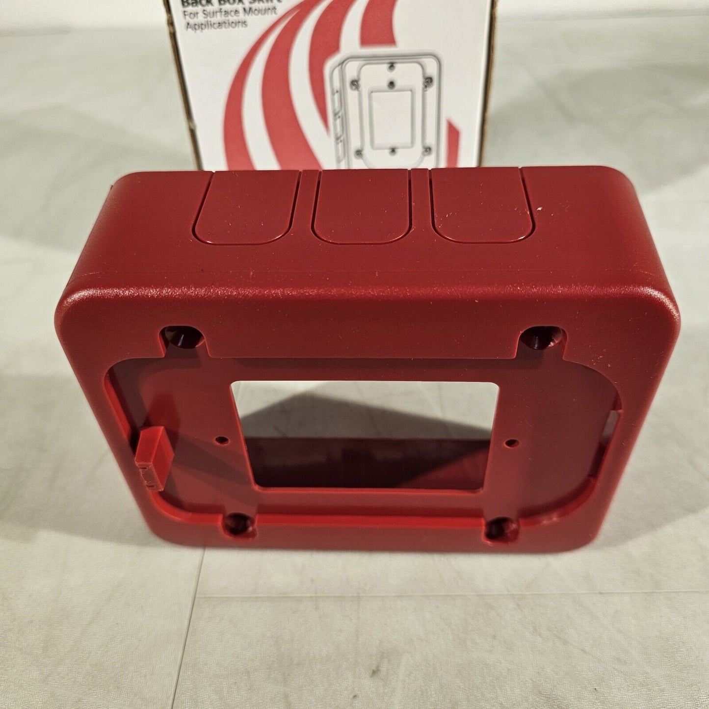 System Sensor BBS SpectrAlert Indoor Wall Back Box Skirt Red for Surface Mount