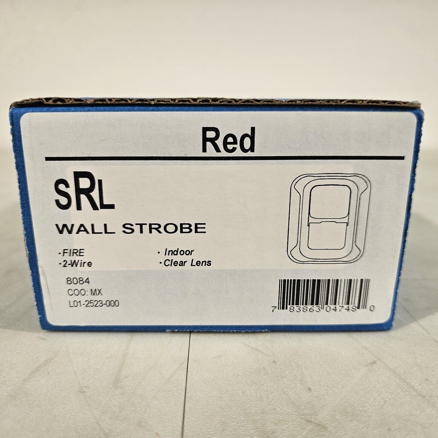 System Sensor SRL Fire Alarm Strobe Wall Red 2-Wire Indoor Clear Lens Honeywell
