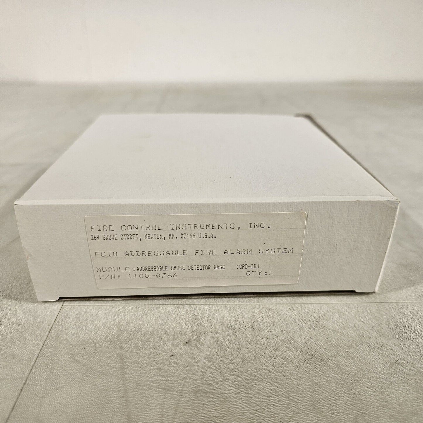FCI Gamewell Addressable Smoke Detector Base CPD-ID 1100-0766 Fire Alarm System