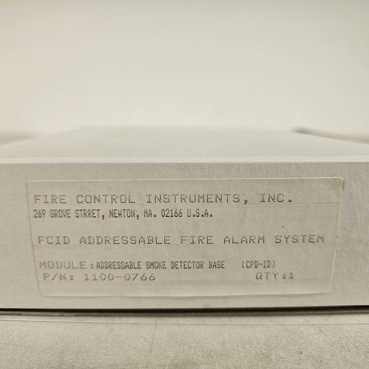 FCI Gamewell Addressable Smoke Detector Base CPD-ID 1100-0766 Fire Alarm System