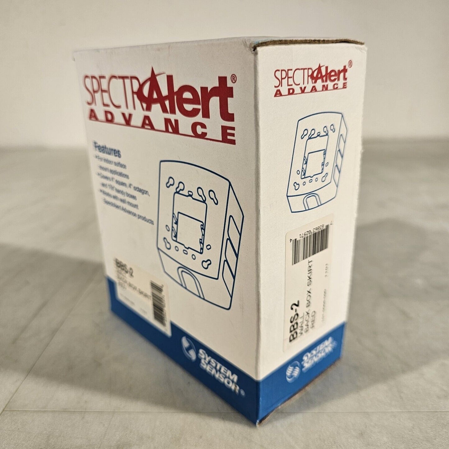 System Sensor BBS-2 Fire Alarm Wall Back Box Skirt Red Honeywell
