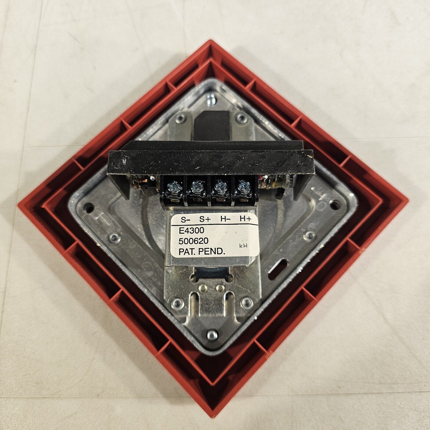FOS Faraday 6230B-0-14-24-DC Horn 21-30VDC Red Fire Alarm Signal 6230