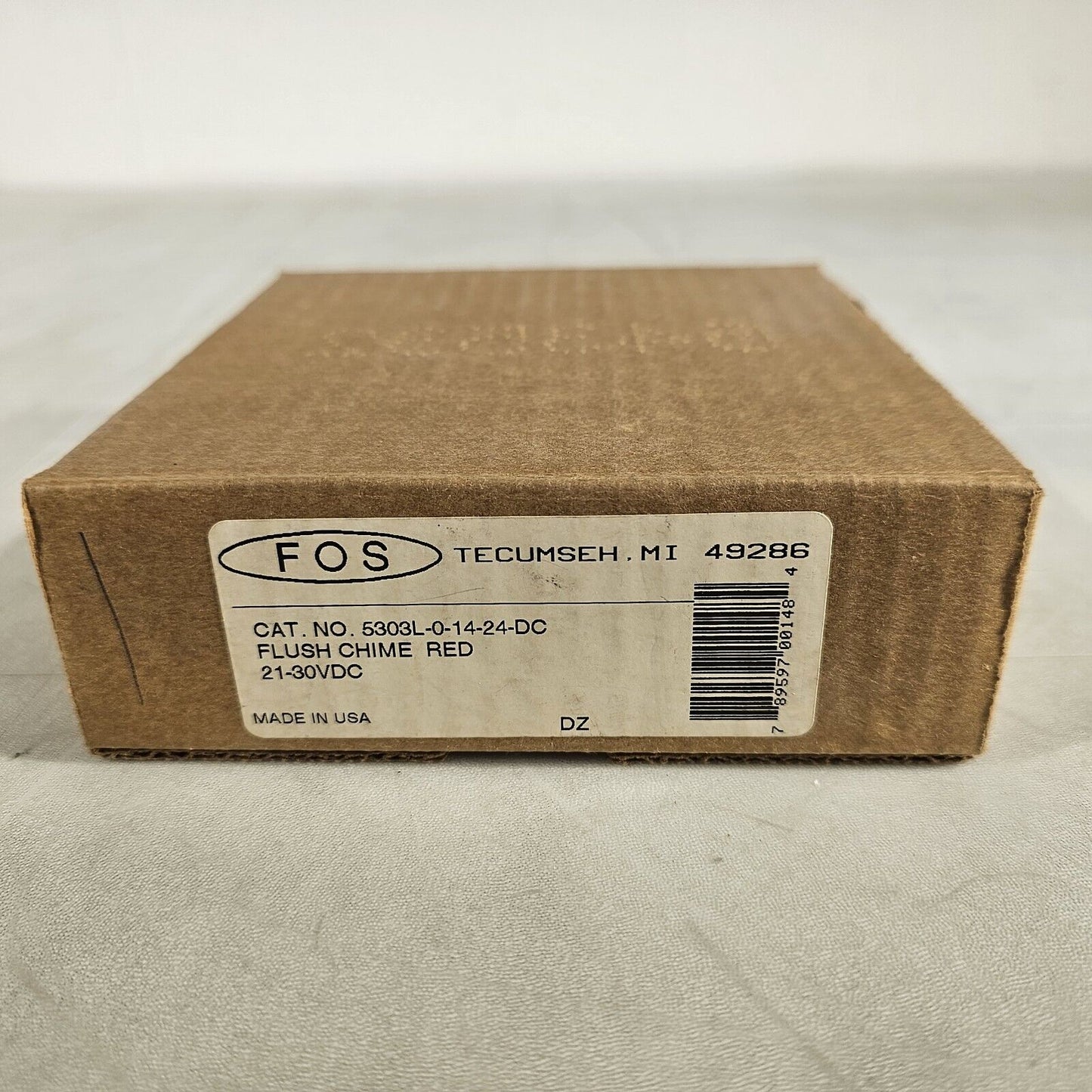 Faraday FOS 5303L-0-14-24-DC Flush Chime Red 21-30VDC Fire Alarm 5303