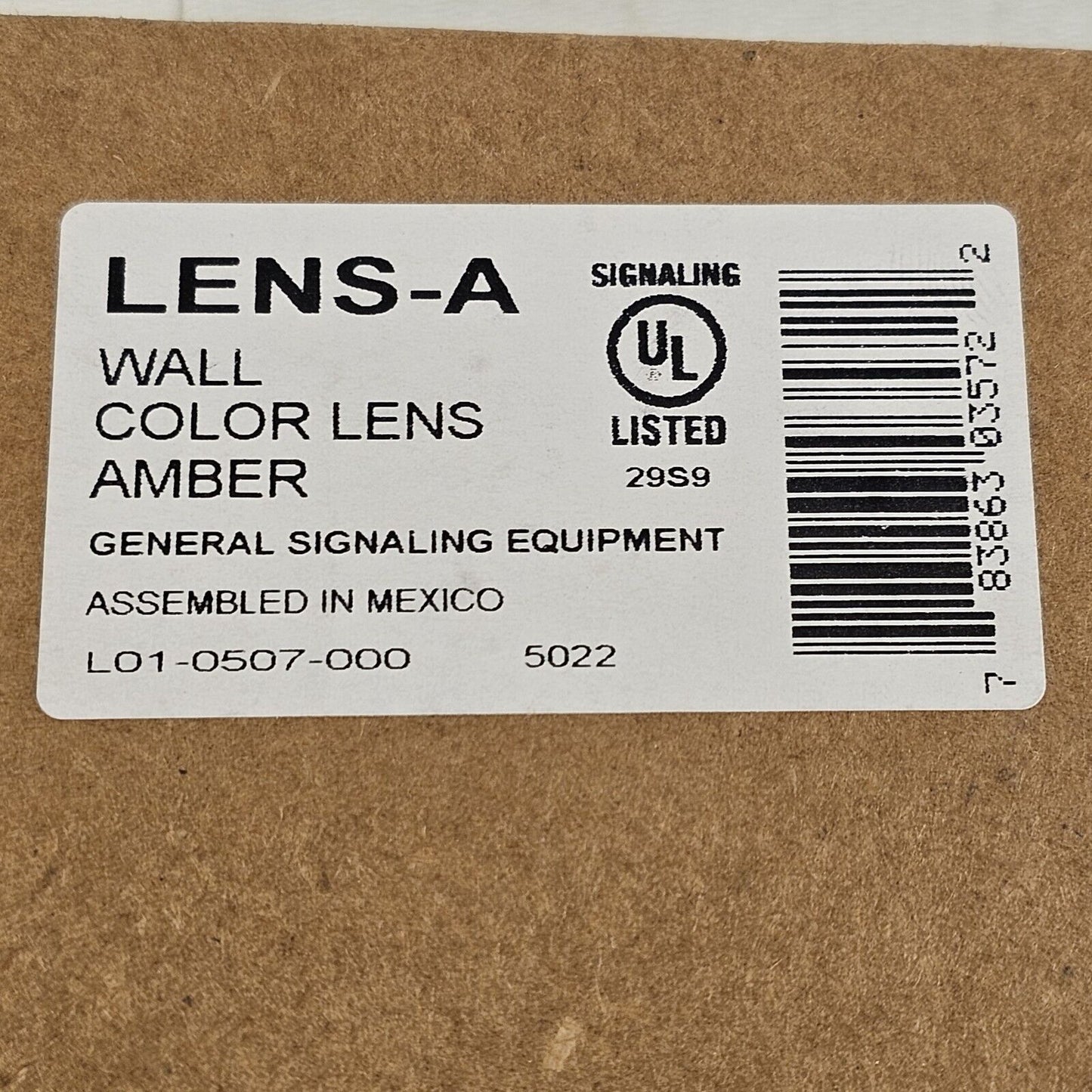 System Sensor LENS-A SpectrAlert Wall Color Lens Amber Honeywell