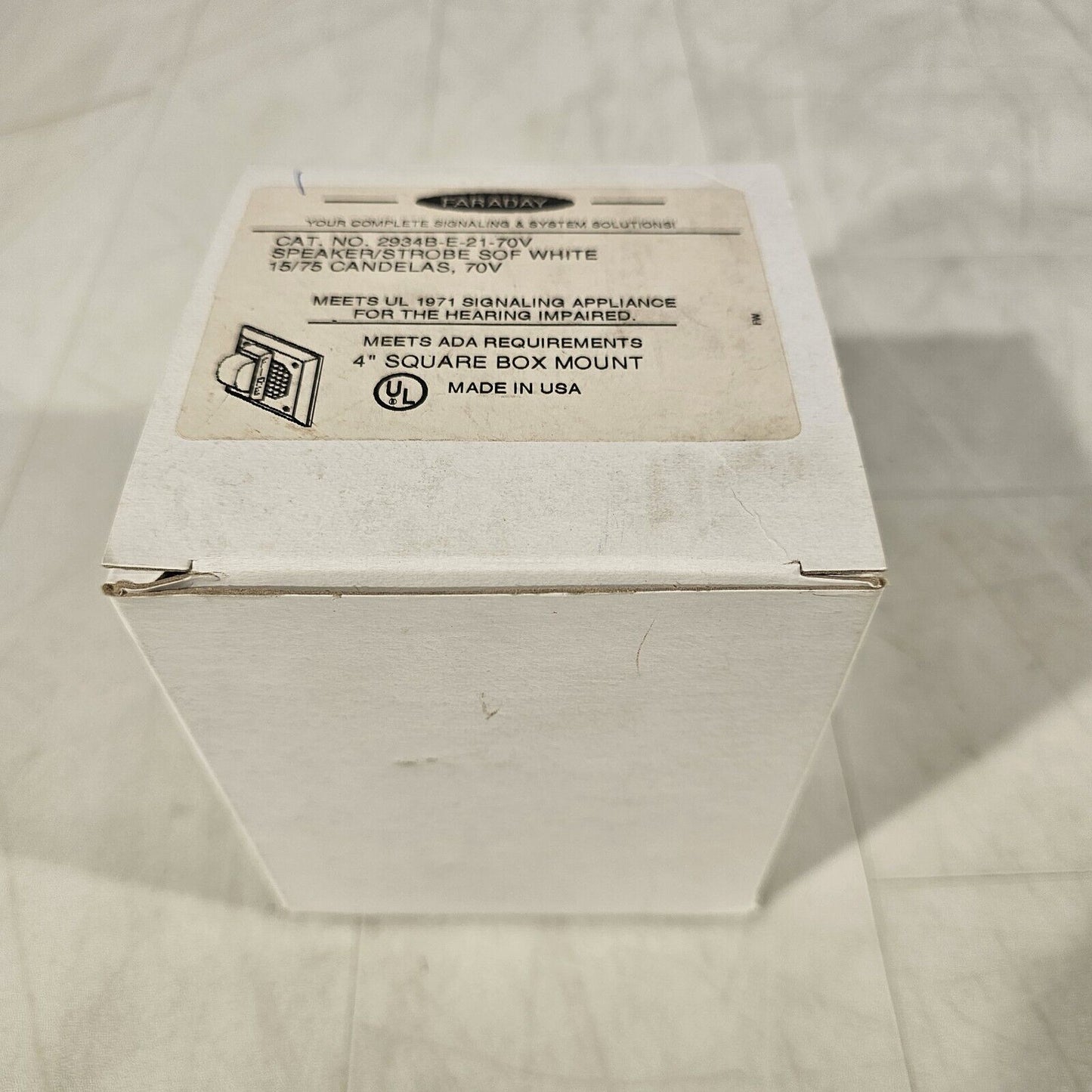 Faraday FOS 2934B-E-21-70V Speaker Strobe SOF White 15/75 Siemens 2934