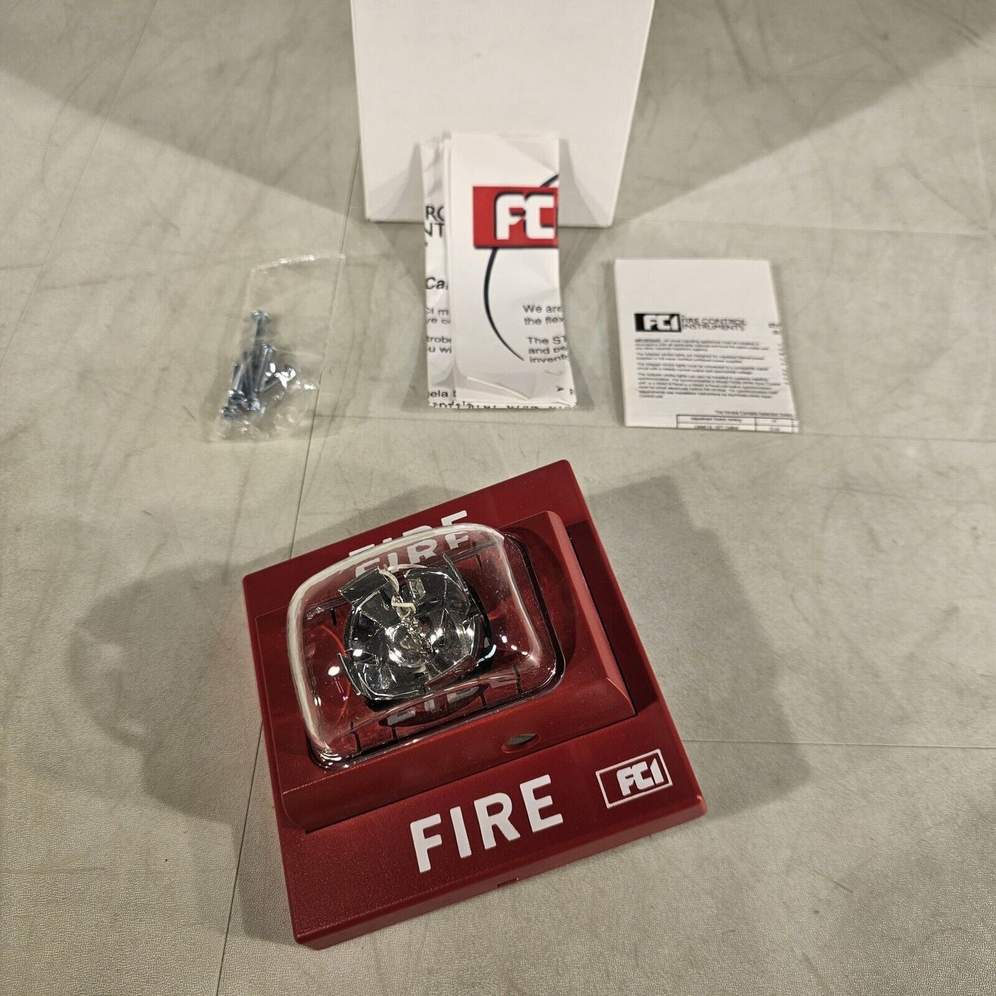FCI Gamewell ST-R 135-90090 Stand Alone Strobe Fire Alarm Siemens Faraday FOS