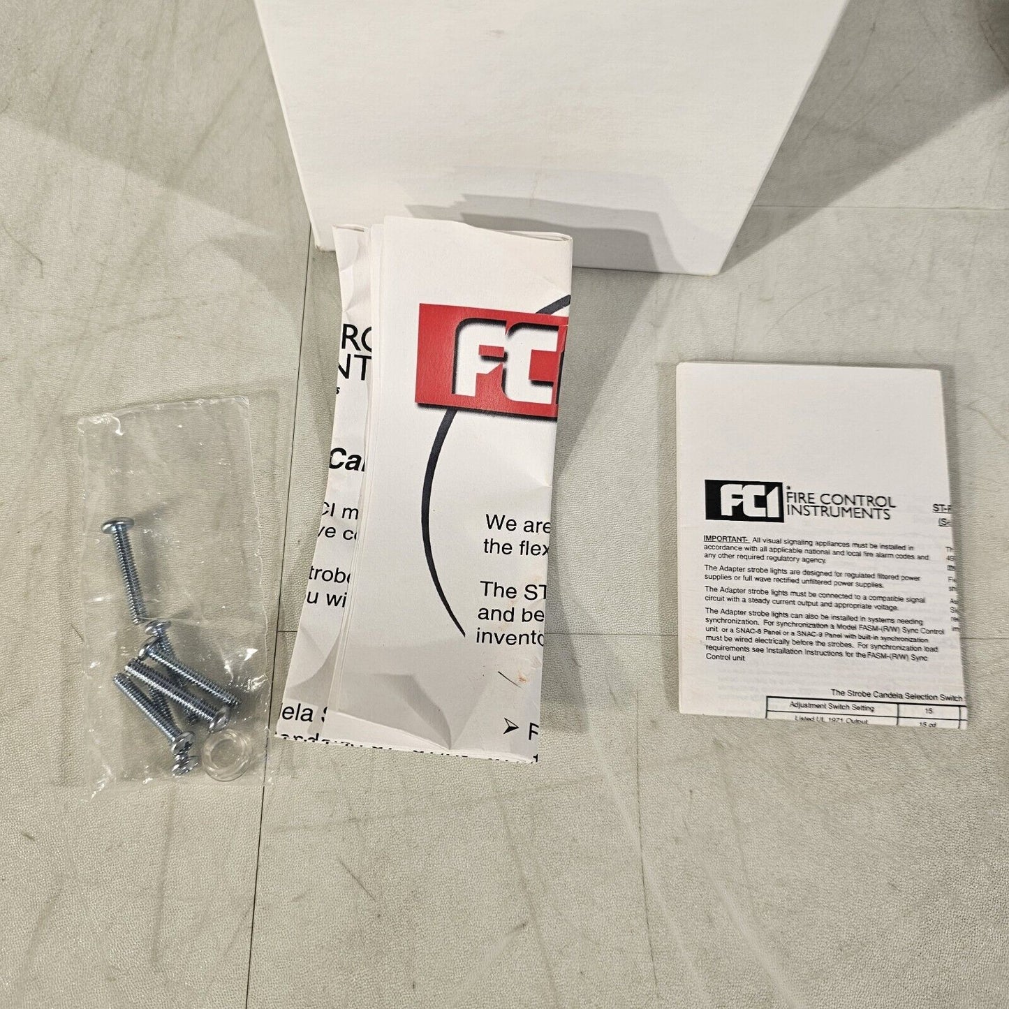 FCI Gamewell ST-R 135-90090 Stand Alone Strobe Fire Alarm Siemens Faraday FOS