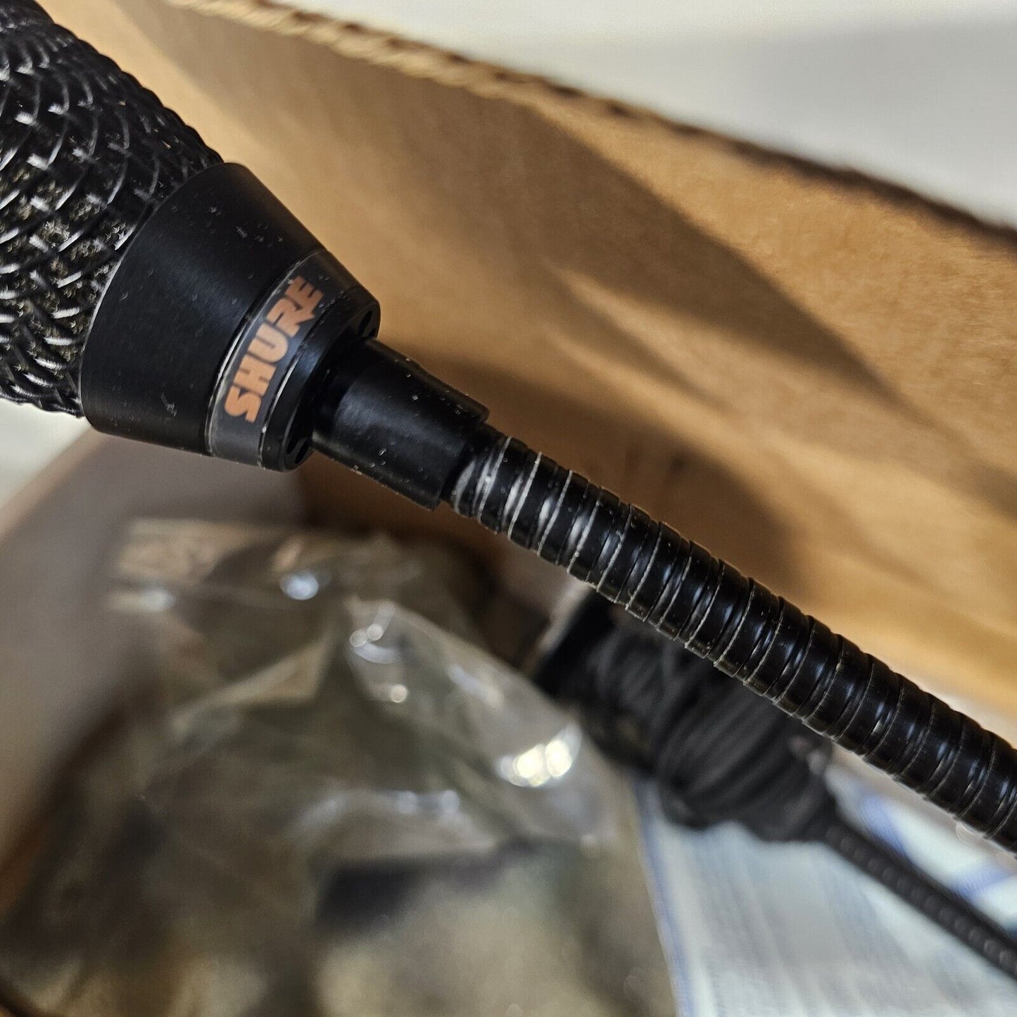 Shure AMS24 Gooseneck Desktop Professional Microphone 15' Cable, No Connector