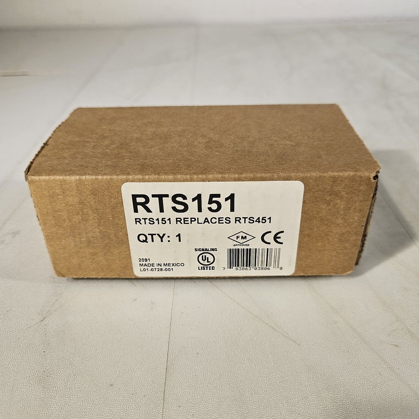System Sensor Fire Alarm Remote Test Station RTS151 5CGZ4 Honeywell