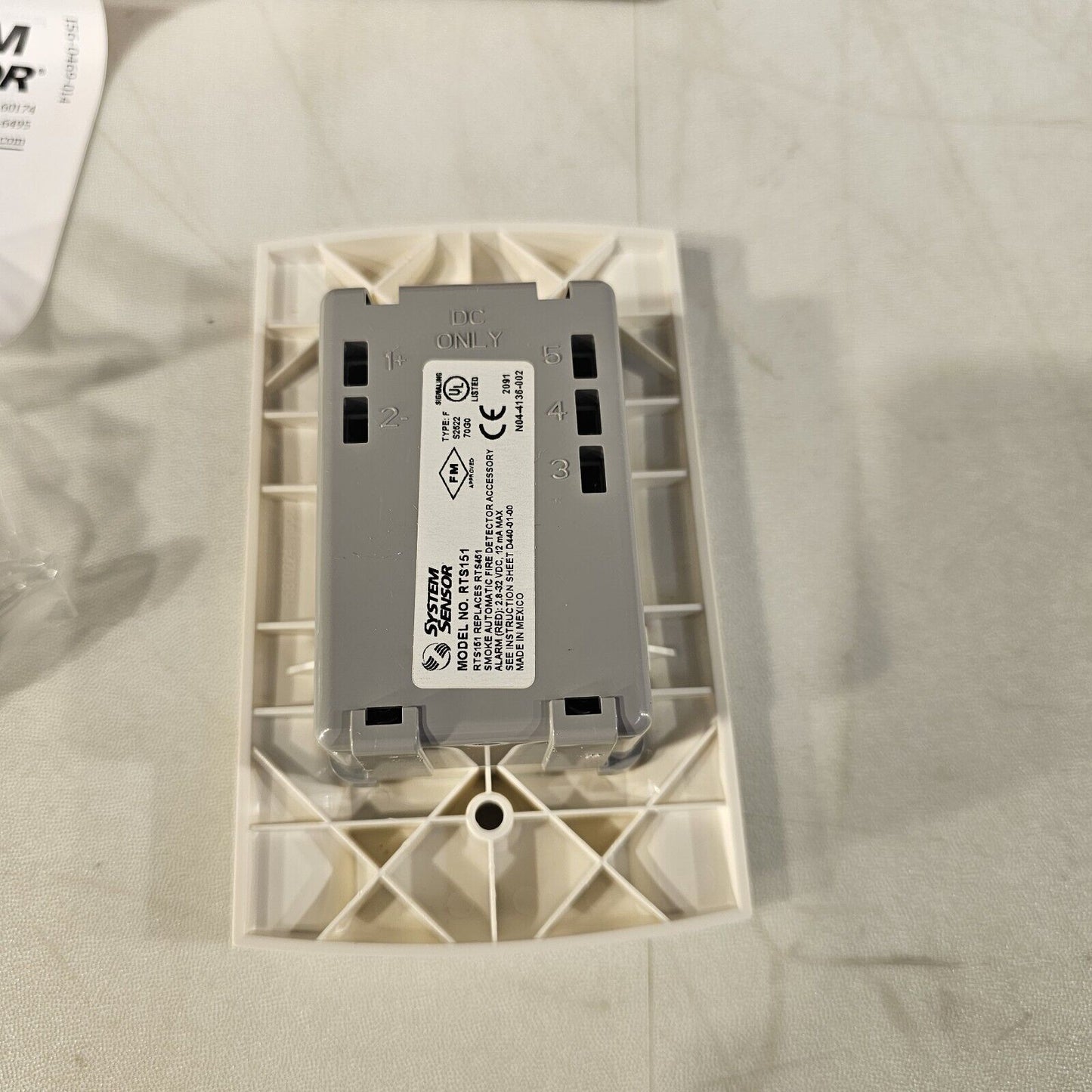 System Sensor Fire Alarm Remote Test Station RTS151 5CGZ4 Honeywell