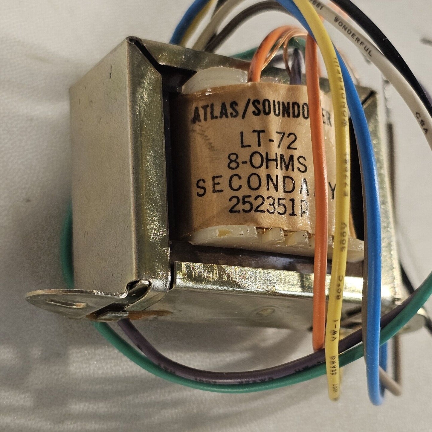 Atlas Soundolier LT72, LT-72 Transformer 8 ohms Secondary 252351P 70v Low Power